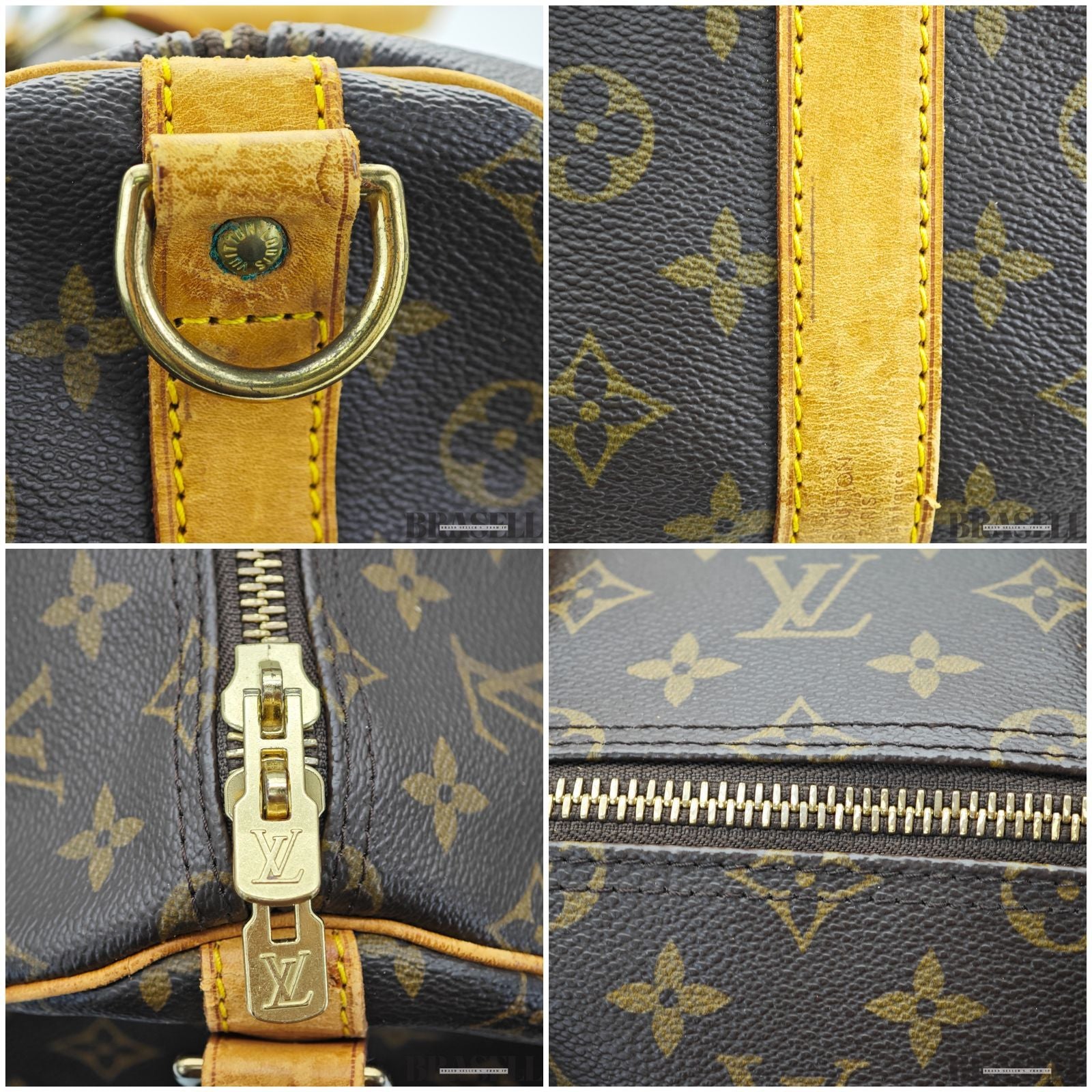 LOUIS VUITTON ルイ・ヴィトン キーポル 55cm M41424 バッグ ボストンバッグ 大容量 旅行 ブラウン レディース メンズ パドロック 鍵