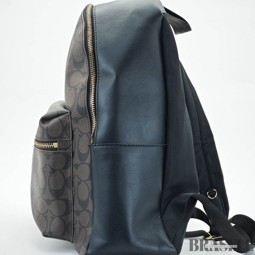 COACH コーチ チャーリー シグネチャーリュック バッグ ブラウン レディース メンズ バックパック
