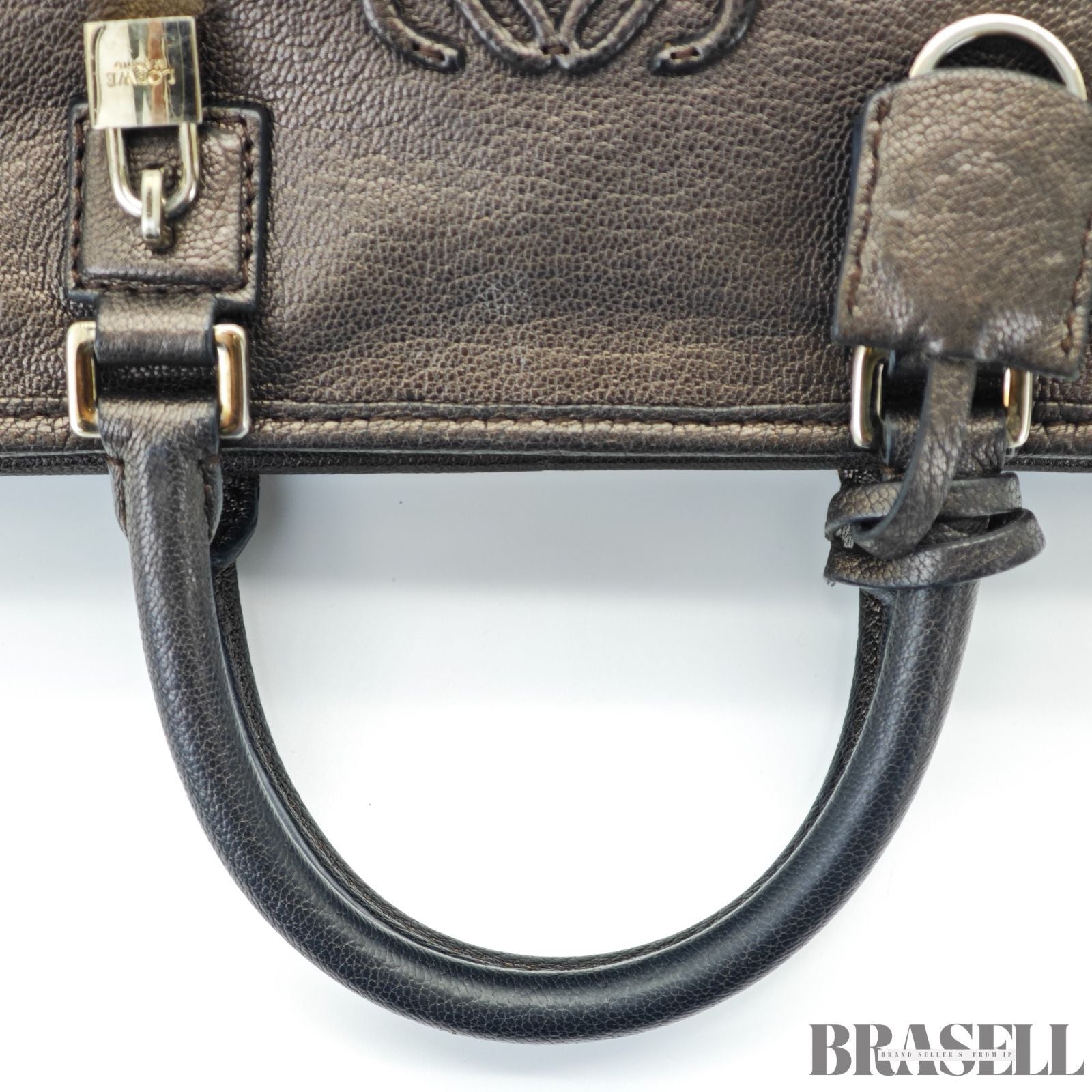 LOEWE ロエベ アマソナ 23 バッグ ハンドバッグ 横長 ガンメタ レディース メンズ