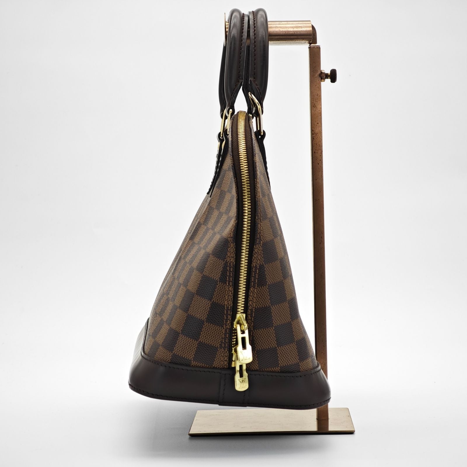 LOUIS VUITTON ルイ・ヴィトン ダミエ・エベヌ アルマ N51131 バッグ ハンドバッグ ブラウン レディース 保存袋  パドロック カデナ 南京錠 鍵