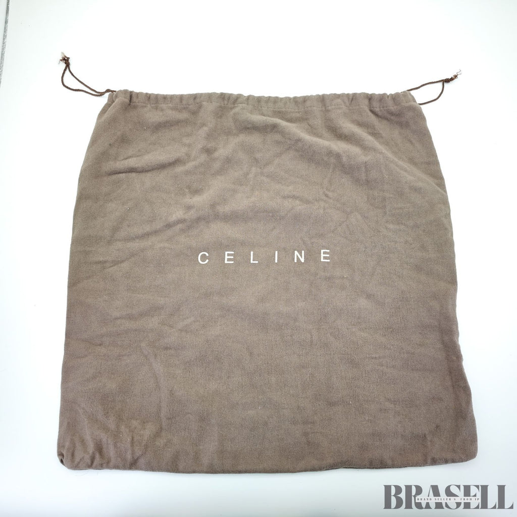 CELINE  セリーヌ パリマカダム ワンショルダーバッグ バッグ ハンドバッグ フラップ デニム ブラウン系 レディース 保存袋