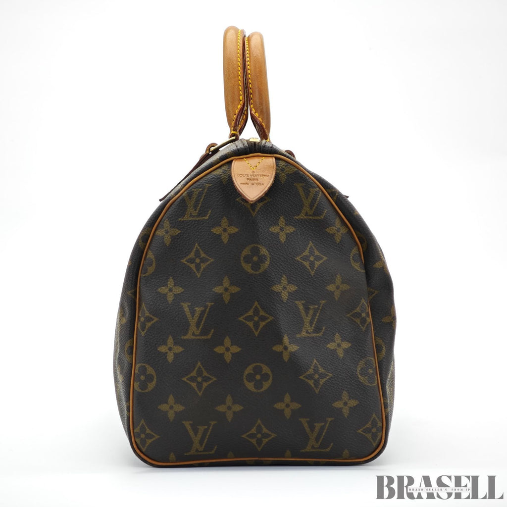 LOUIS VUITTON ルイ・ヴィトン スピーディ30 M41526 バッグ ハンドバッグ ブラウン レディース メンズ パドロック 鍵