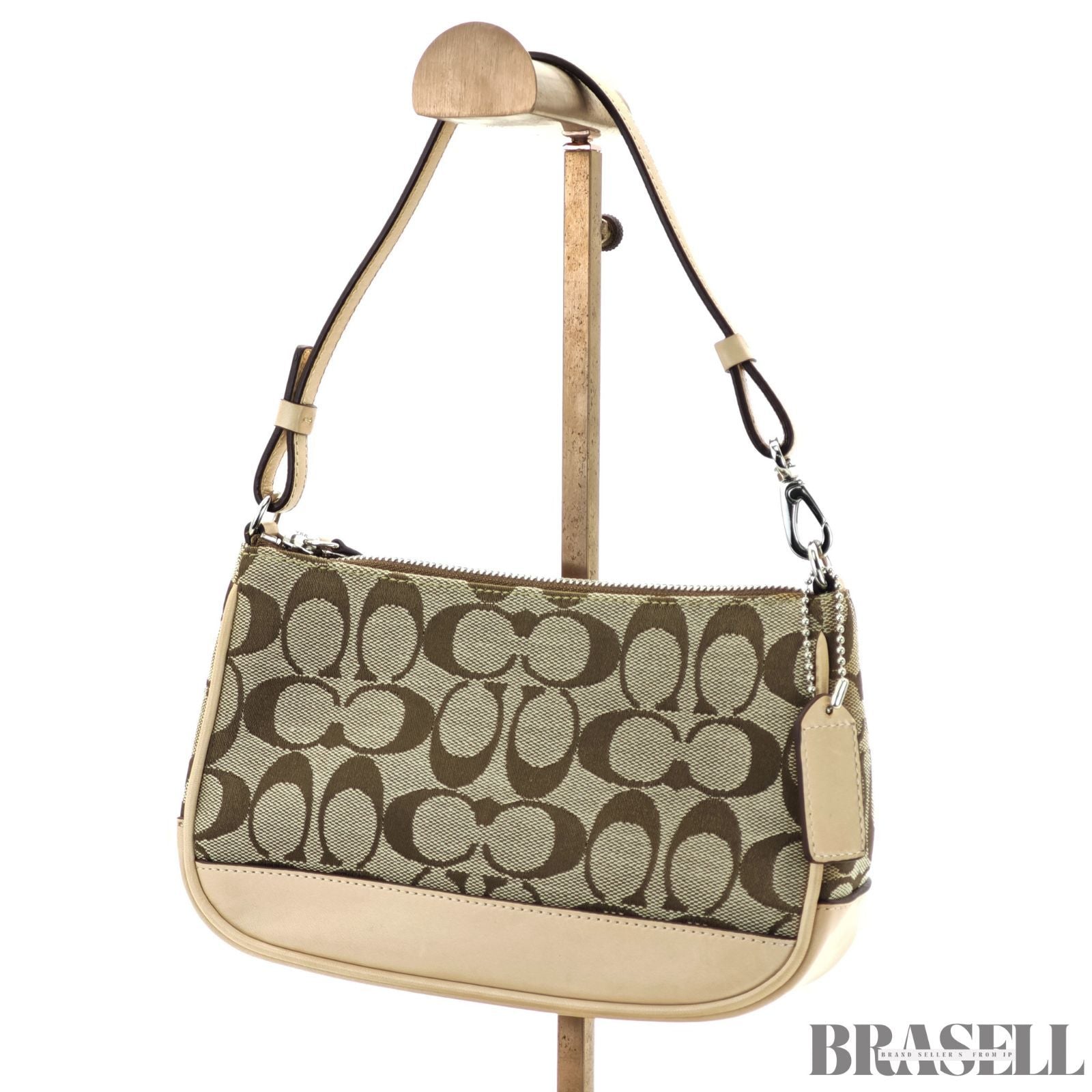 COACH コーチ シグネチャーミニバッグ バッグ ハンドバッグ ベージュ レディース 保存袋