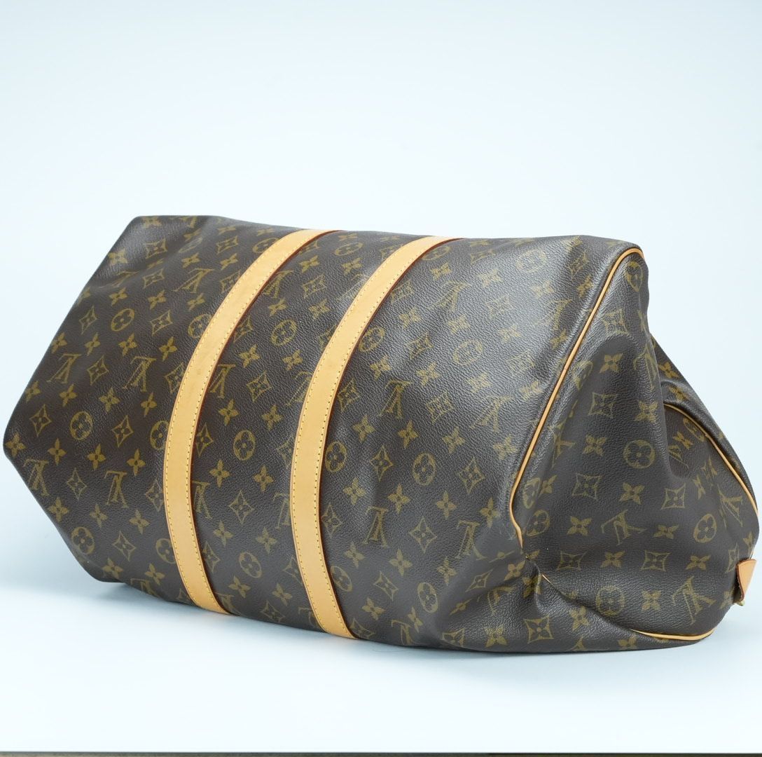 LOUIS VUITTON ルイ・ヴィトン キーポル45 M41428 ボストンバッグ 旅行 大容量 ブラウン レディース メンズ 保存袋 パドロック 鍵