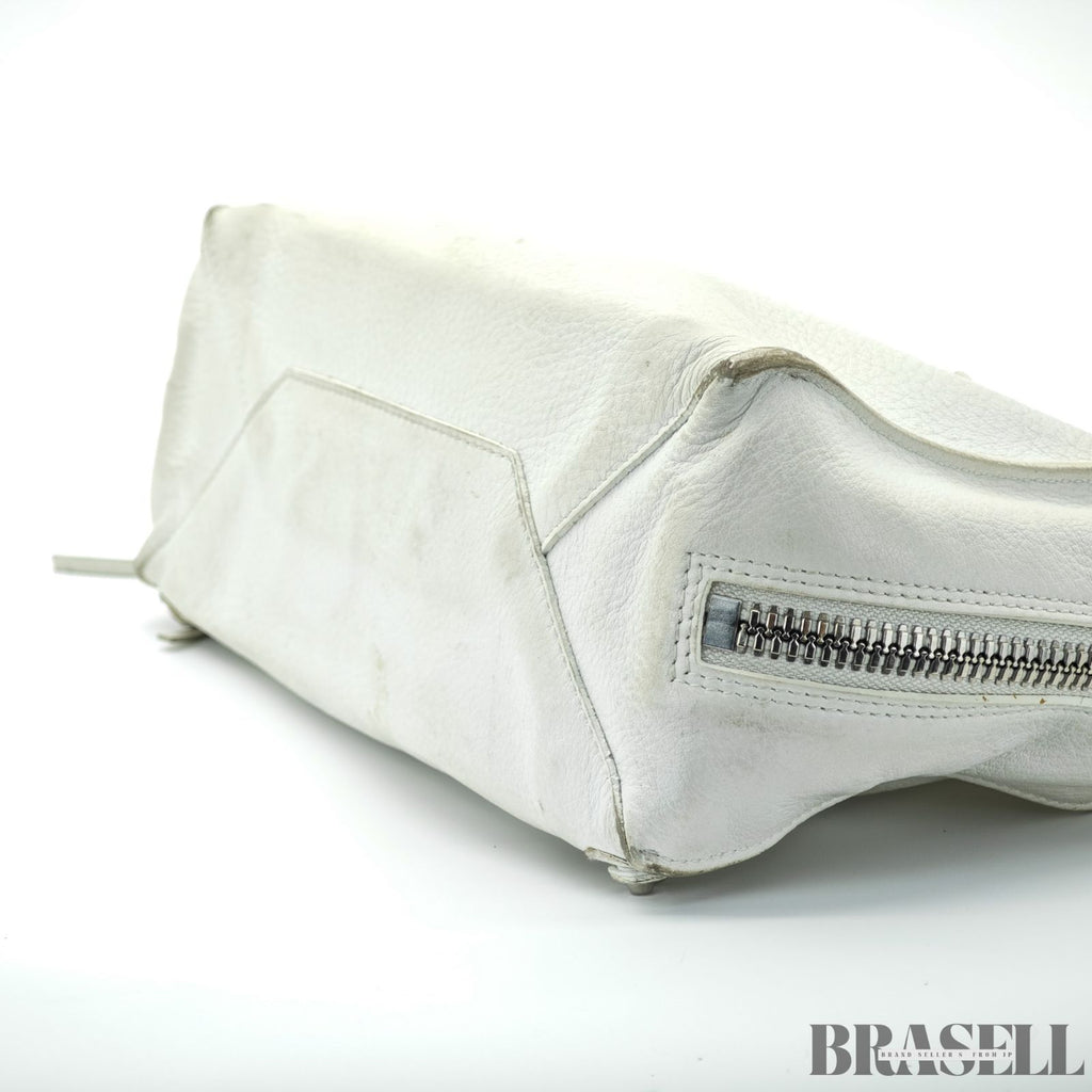 BALENCIAGA バレンシアガ THE PAPER 370926 バッグ 2way ハンドバッグ ショルダーバッグ アイボリー レディース ショルダーストラップ