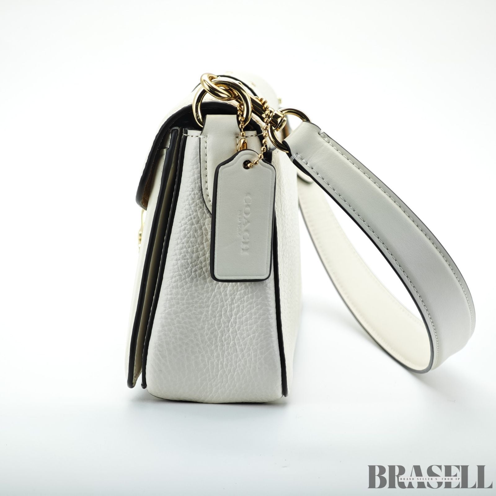 COACH コーチ サルキー F05497 バッグ ハンドバッグ フラップ コンパクト チョーク アイボリー レディース 保存袋