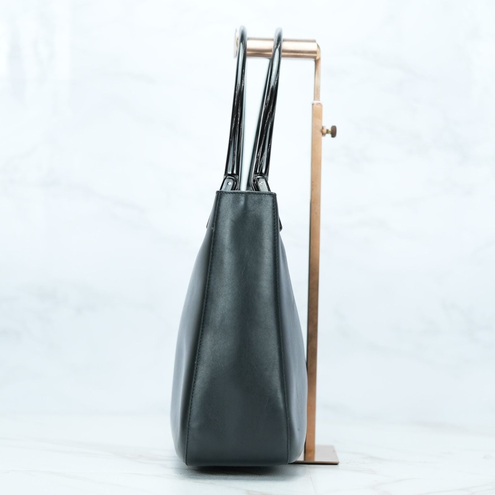 PRADA ヴィッテロ VITELLO CORINO NERO ハンドバッグ BR1277 バッグ トートバッグ ブラック トートバッグ レディース メンズ 保存袋 ギャランティーカード