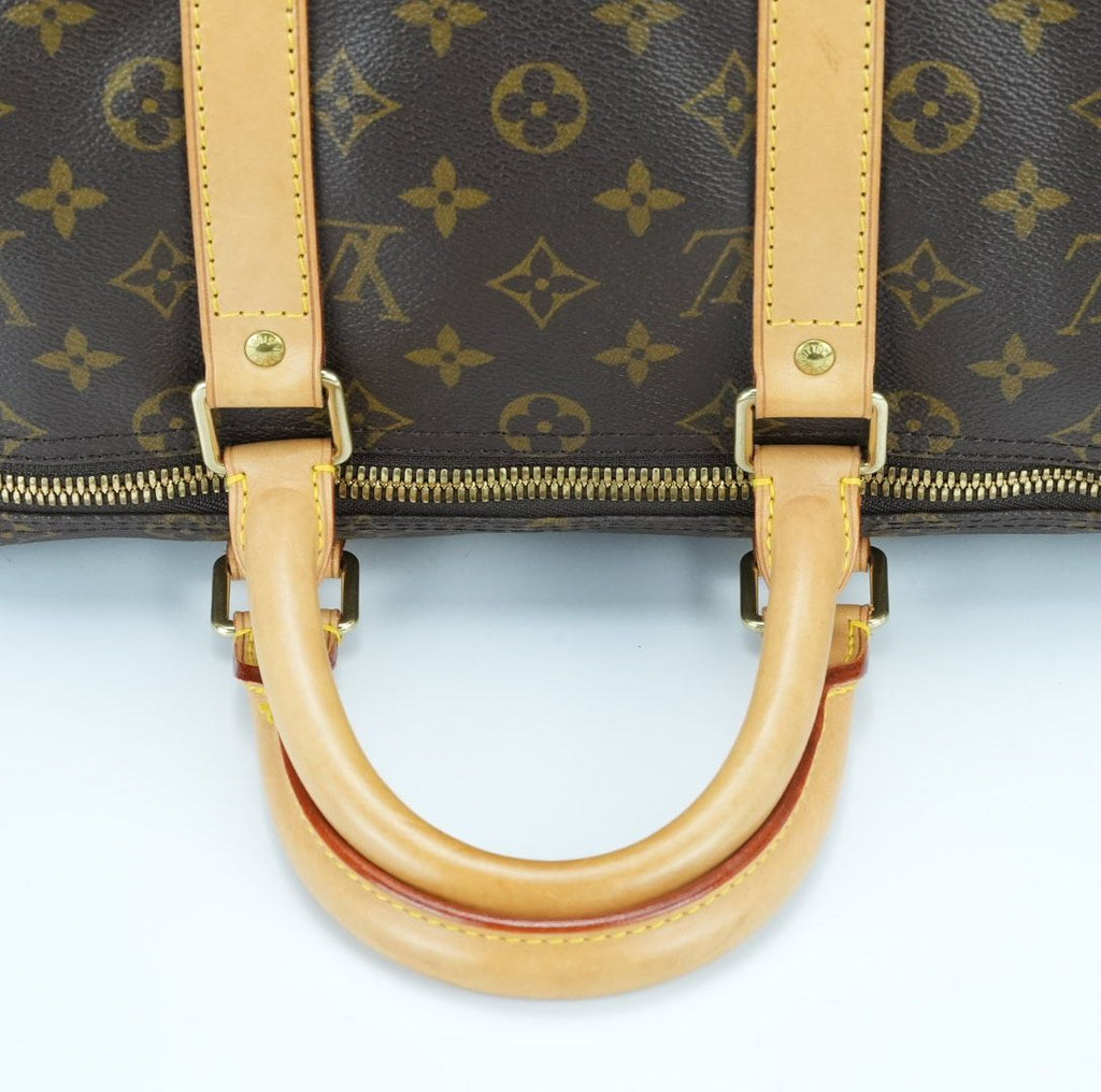 LOUIS VUITTON ルイ・ヴィトン キーポル45 M41428 ボストンバッグ 旅行 大容量 ブラウン レディース メンズ 保存袋 パドロック 鍵