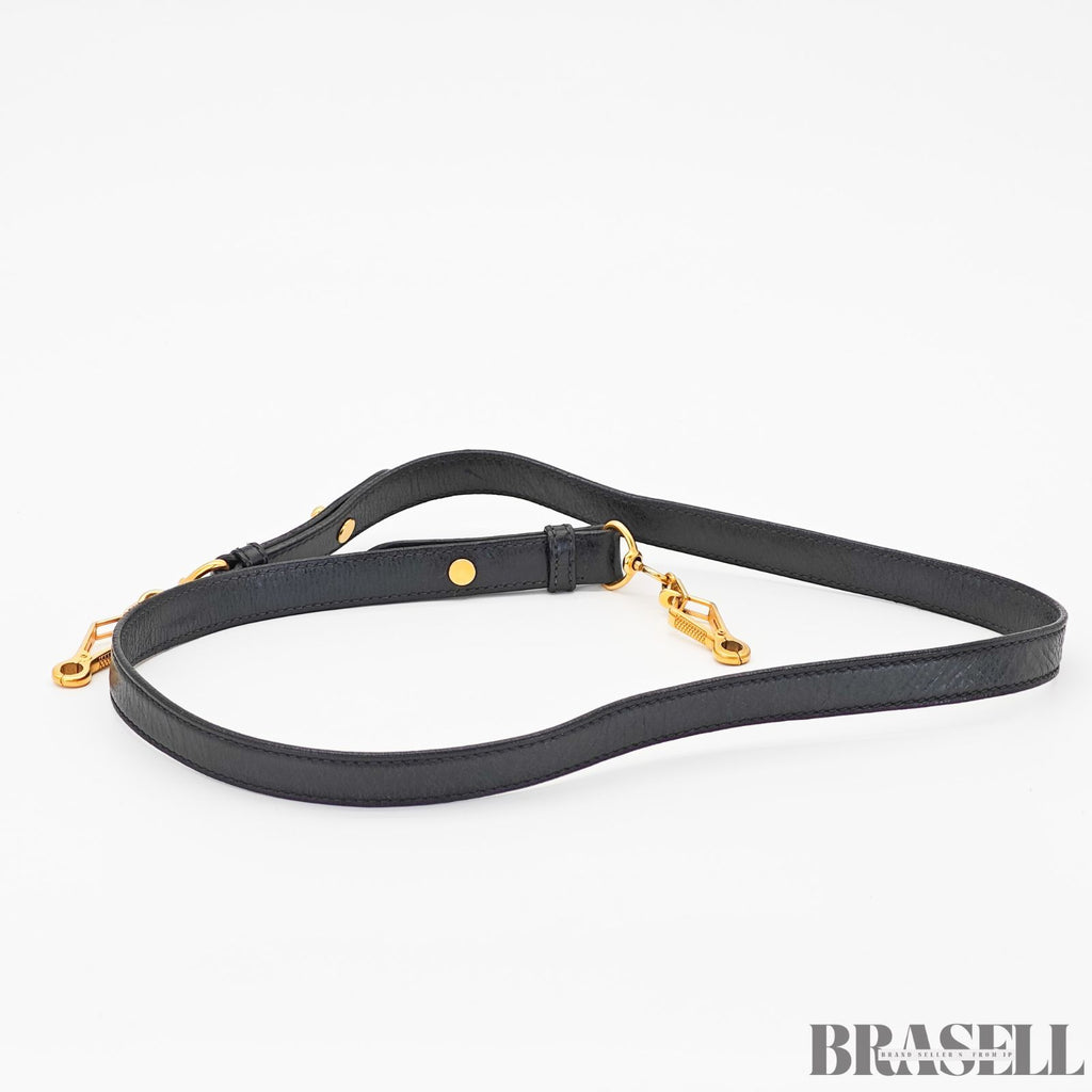 miu miu ミュウミュウ ギャザー ハンドバッグ RT0383 バッグ ショルダーバッグ 2way ブラック レディース ショルダーストラップ