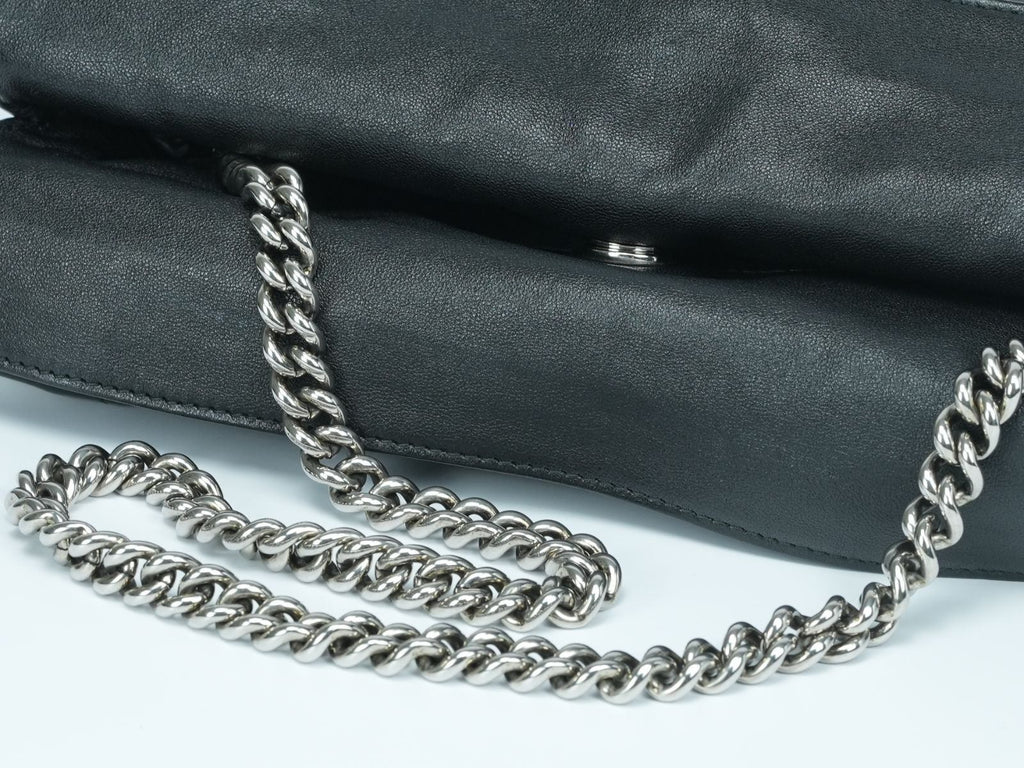 【RFIDタグ付】GUCCI グッチ ブロンディ トートバッグ 751518 ブラック レザー 2way チェーン ショルダー 美品 ハンドバッグ ショルダーバッグ 黒 メンズ レディース bag