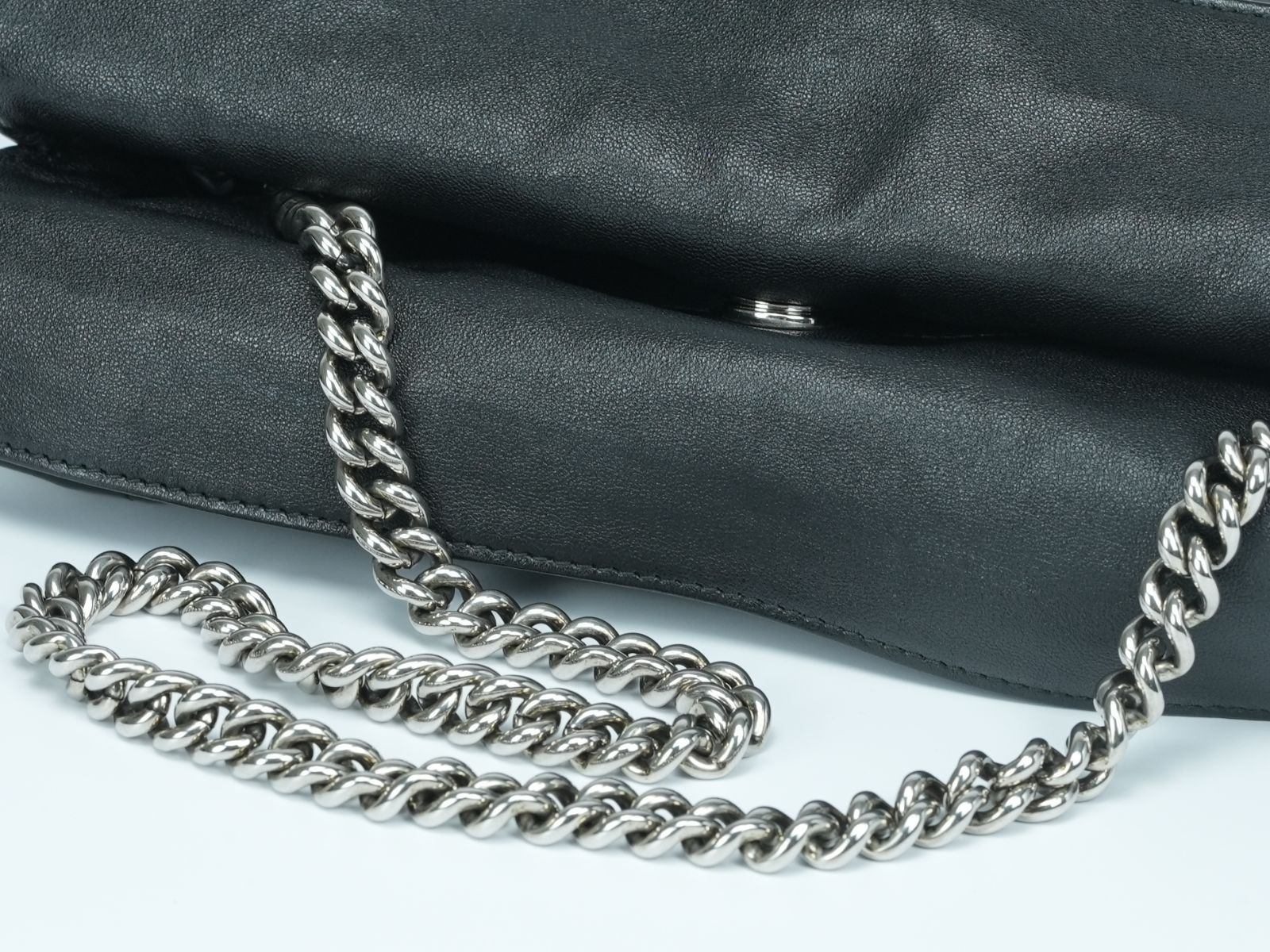 【RFIDタグ付】GUCCI グッチ ブロンディ トートバッグ 751518 ブラック レザー 2way チェーン ショルダー 美品 ハンドバッグ ショルダーバッグ 黒 メンズ レディース bag