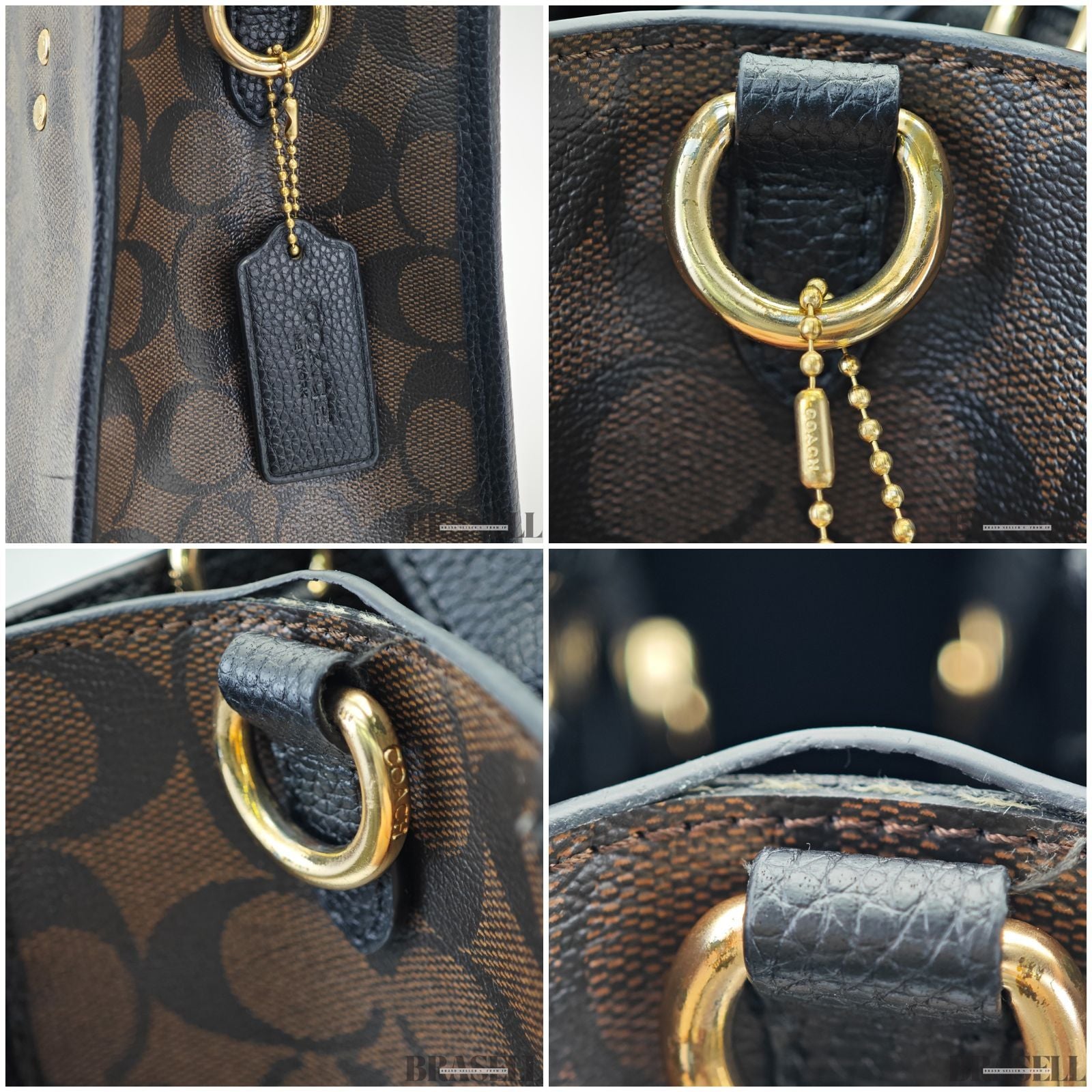 COACH コーチ ウィロウ トート CR677 バッグ ハンドバッグ ブルー レディース