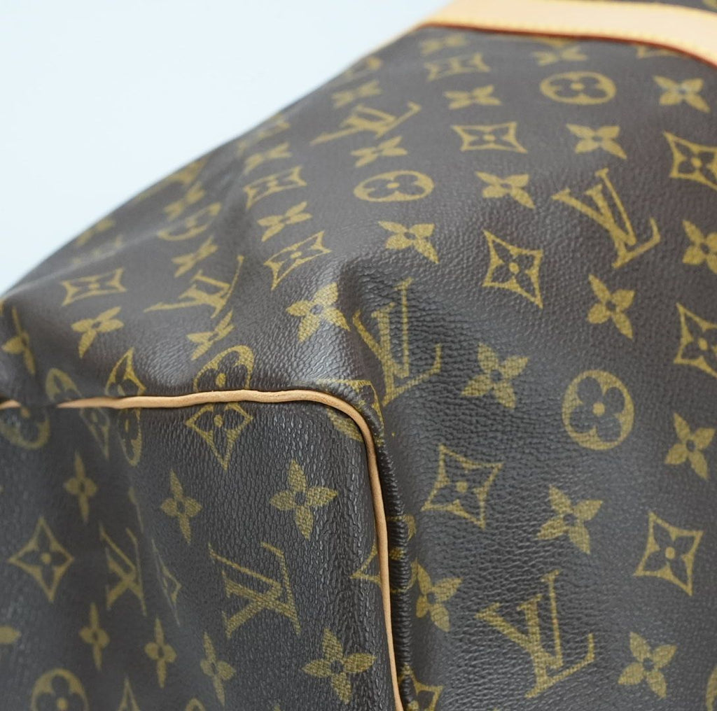 LOUIS VUITTON ルイ・ヴィトン キーポル55 M41416 ボストンバッグ 旅行 大容量 ブラウン レディース メンズ ショルダーストラップ パドロック