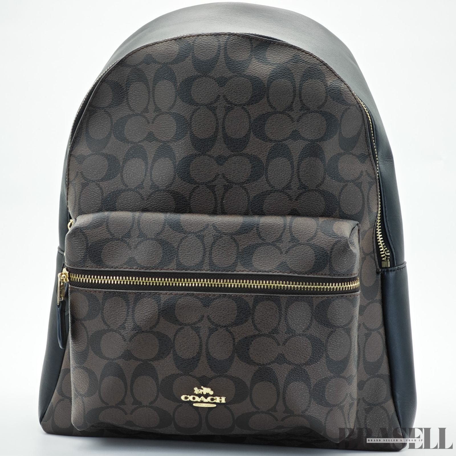 COACH コーチ チャーリー シグネチャーリュック バッグ ブラウン レディース メンズ バックパック