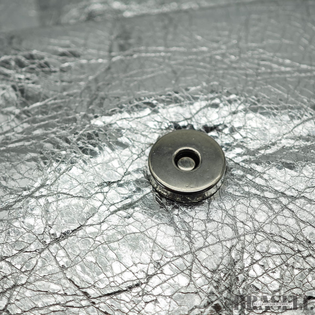 BALENCIAGA バレンシアガ MONACO モナコ ナノバッグ メタライズド ショルダーバッグ コンパクト メタリック シルバー系 レディース