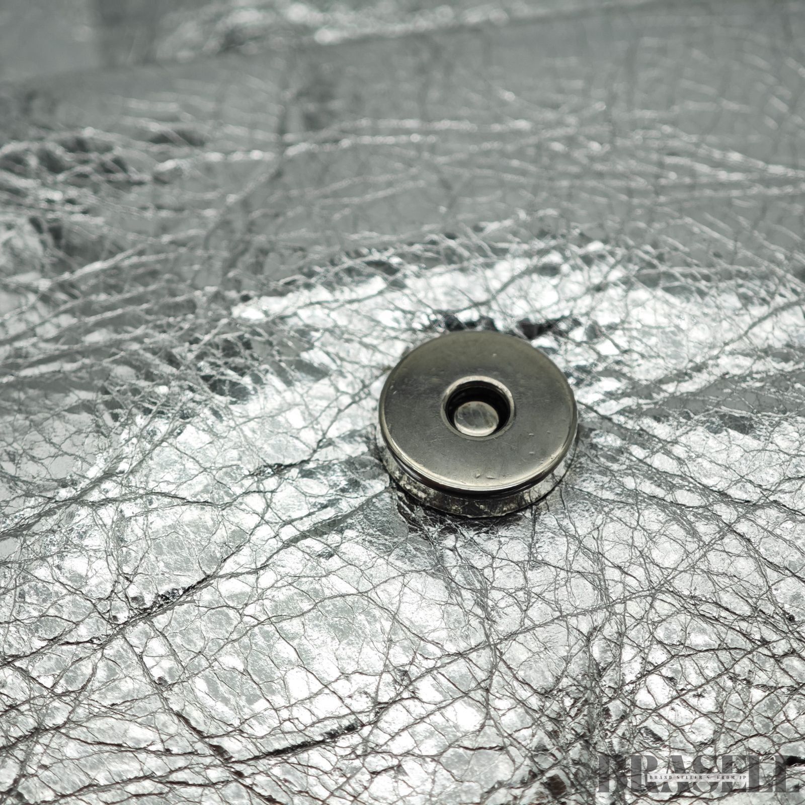 BALENCIAGA バレンシアガ MONACO モナコ ナノバッグ メタライズド ショルダーバッグ コンパクト メタリック シルバー系 レディース