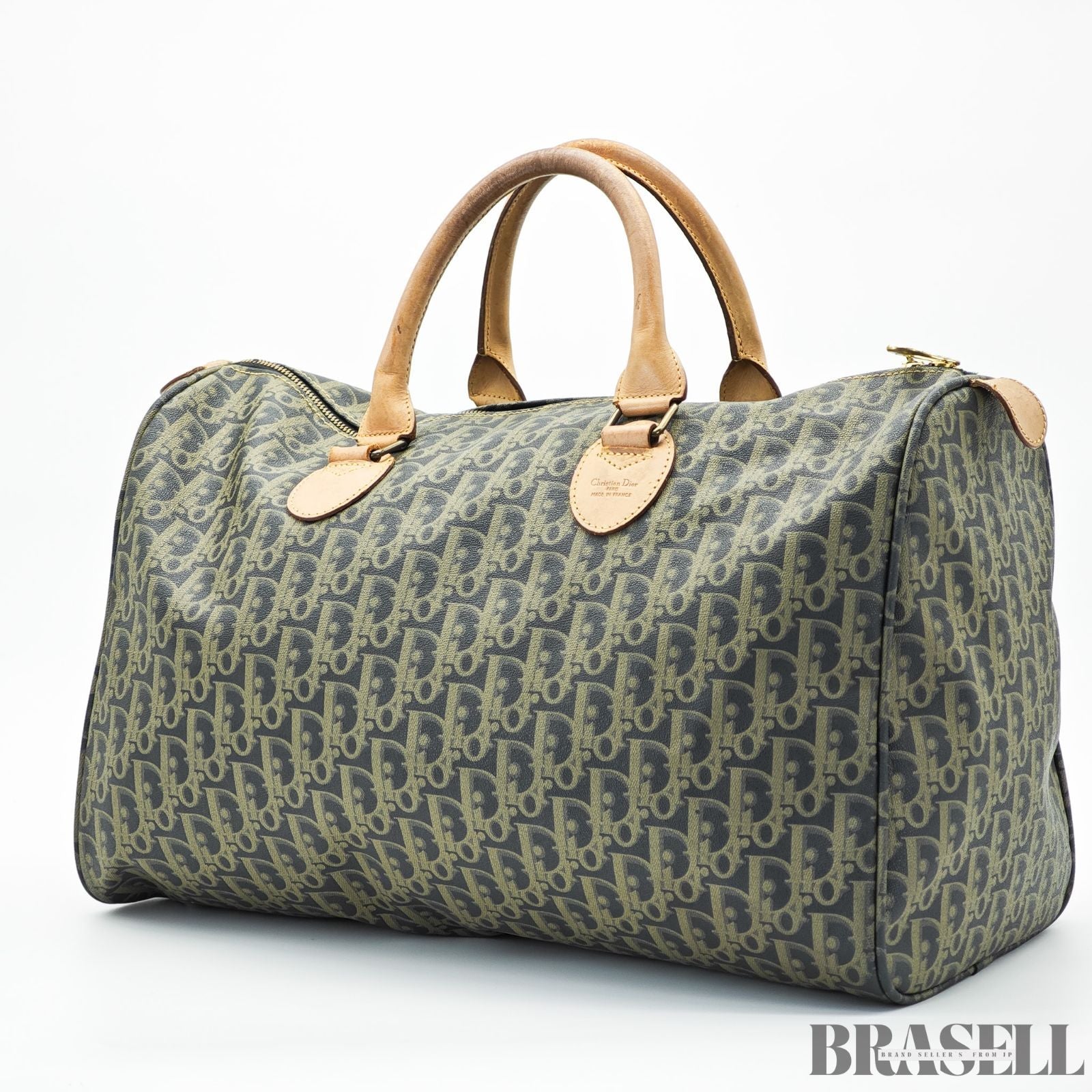 Dior ディオール トロッター ボストンバッグ カーキ 旅行用 トラベルバッグ レディース メンズ