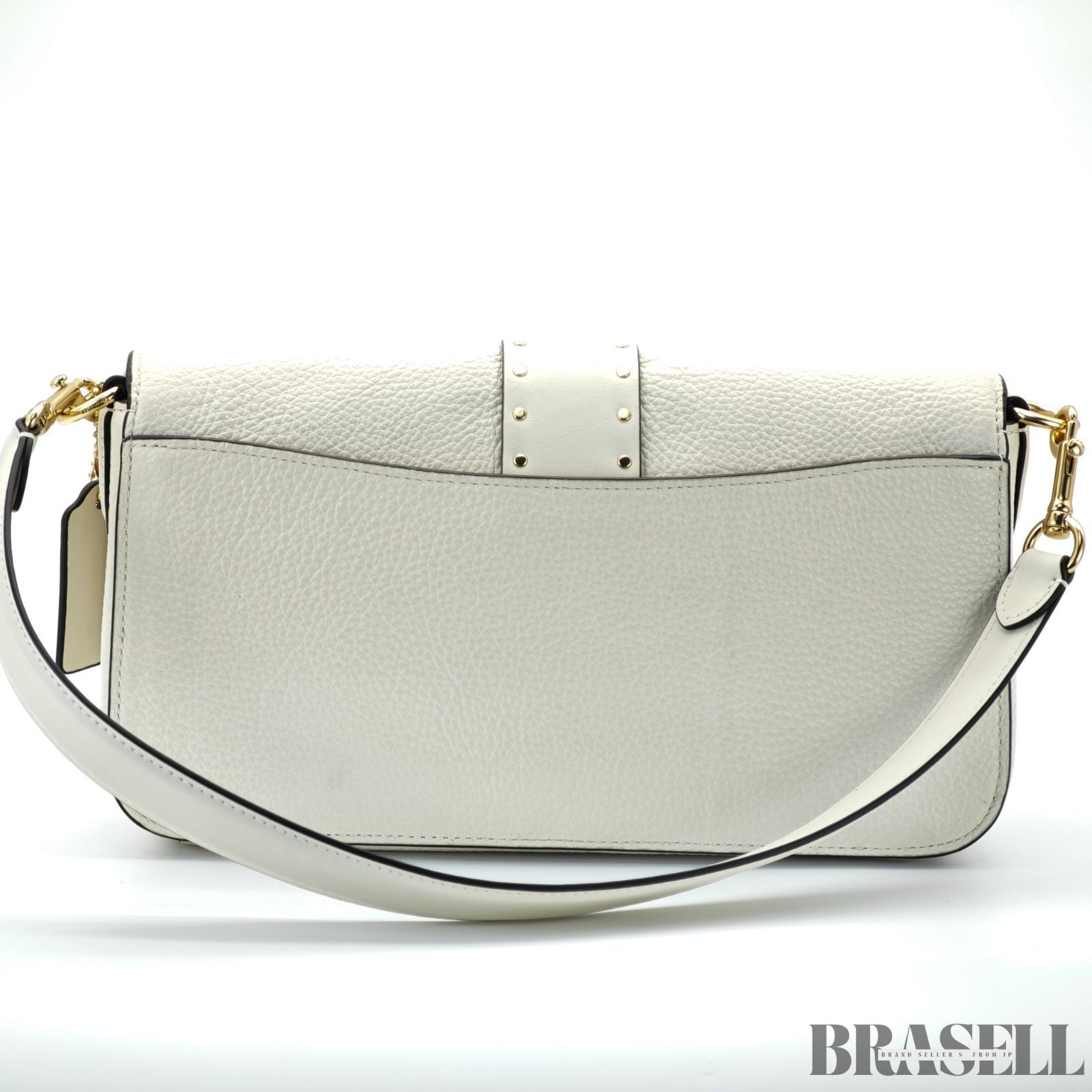 COACH コーチ サルキー F05497 バッグ ハンドバッグ フラップ コンパクト チョーク アイボリー レディース 保存袋