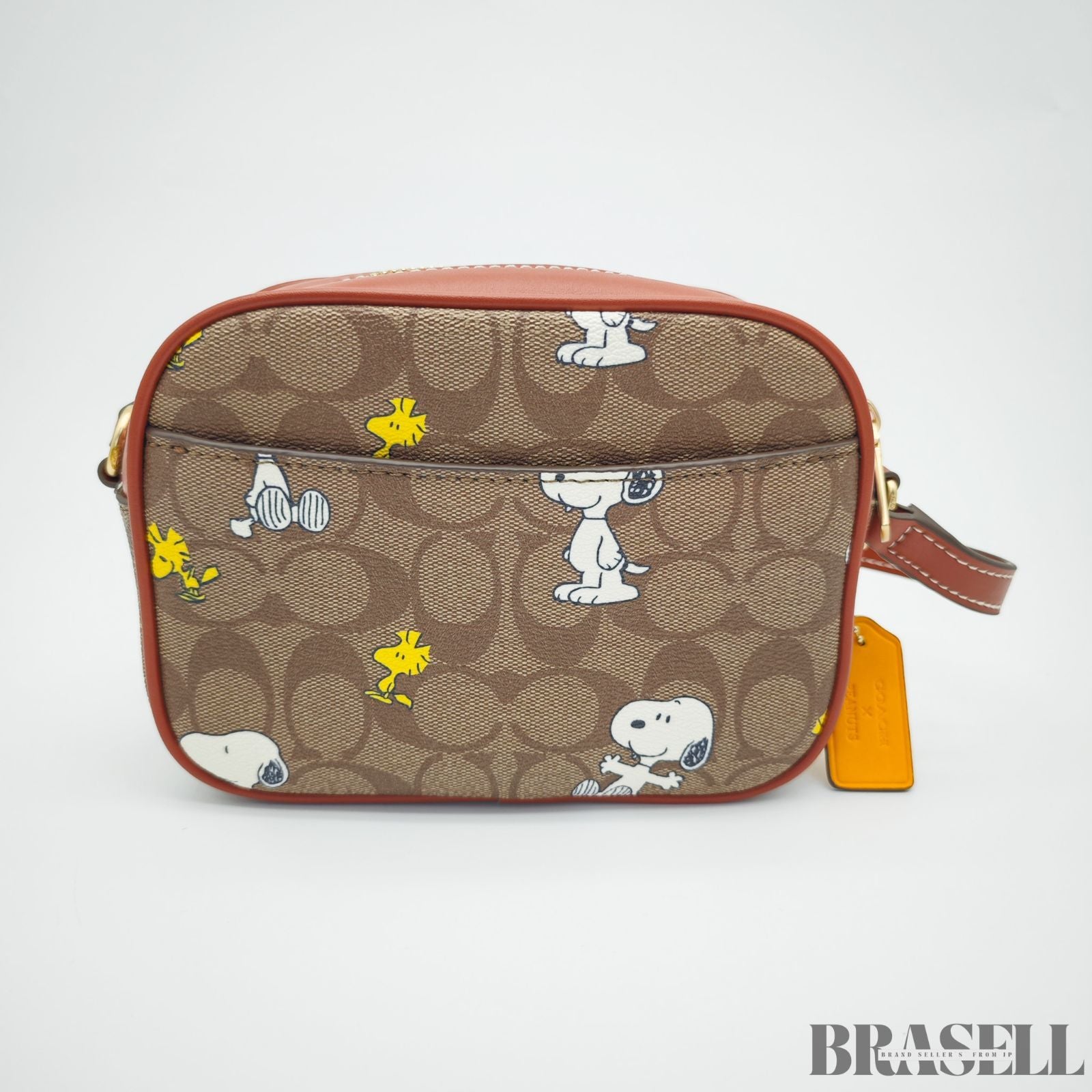 COACH コーチ シグネチャー スヌーピーコラボ CF428 バッグ ショルダーバッグ コンパクト 可愛い キャラクター カーキ レディース 保存袋