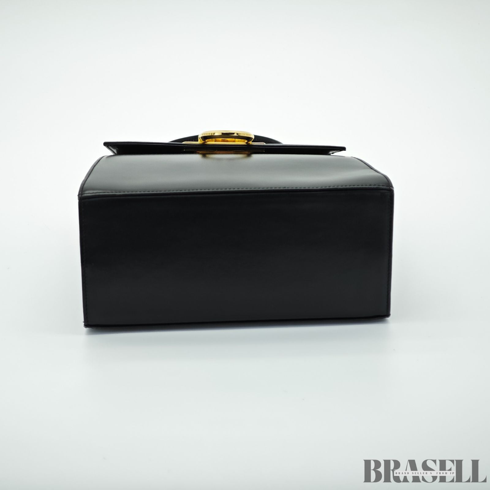 Salvatore Ferragamo サルヴァトーレフェラガモ ガンチーニ バッグ ハンドバッグ フラップ ブラック レディース 保存袋 ショルダーストラップ