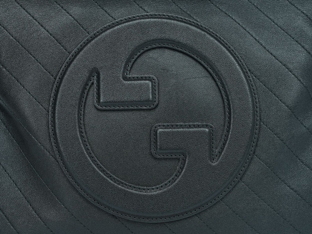 【RFIDタグ付】GUCCI グッチ ブロンディ トートバッグ 751518 ブラック レザー 2way チェーン ショルダー 美品 ハンドバッグ ショルダーバッグ 黒 メンズ レディース bag