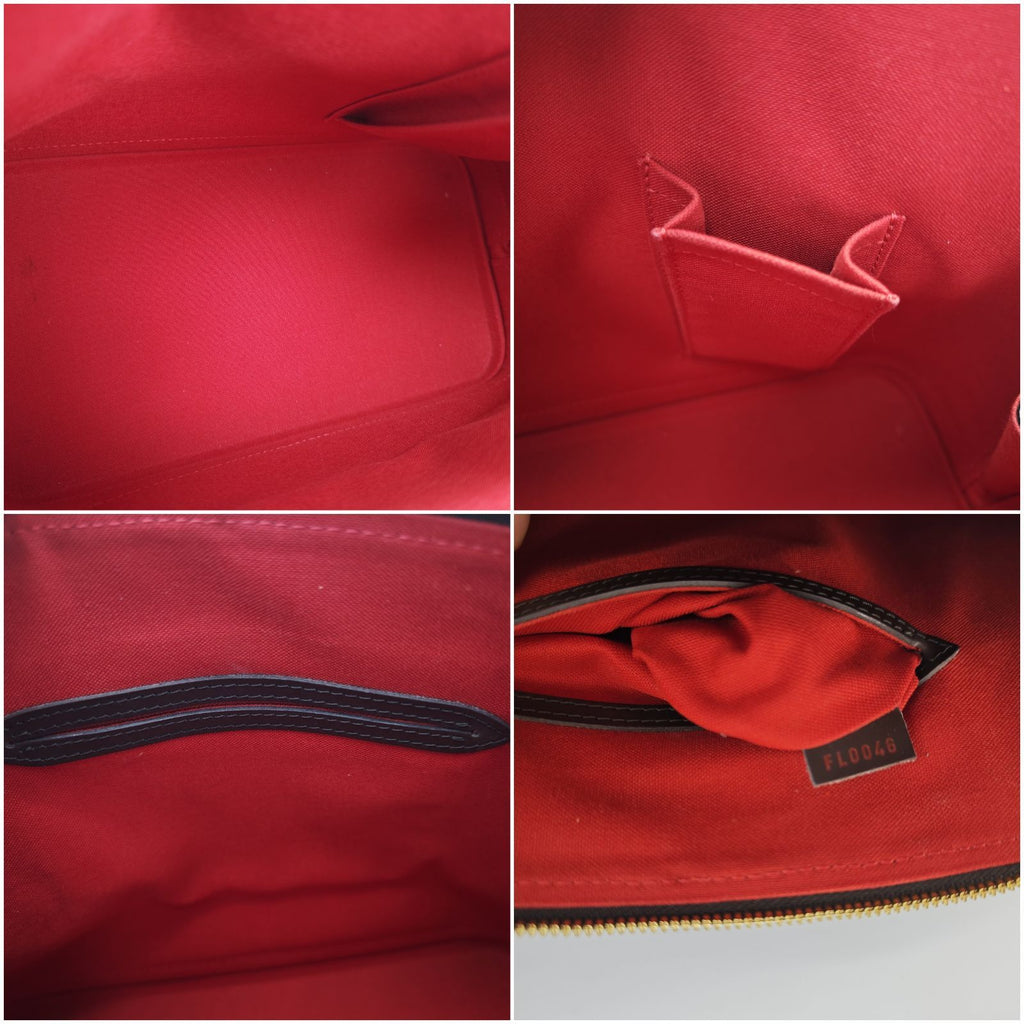 LOUIS VUITTON ルイ・ヴィトン ダミエ・エベヌ アルマ N51131 バッグ ハンドバッグ ブラウン レディース 保存袋  パドロック カデナ 南京錠 鍵