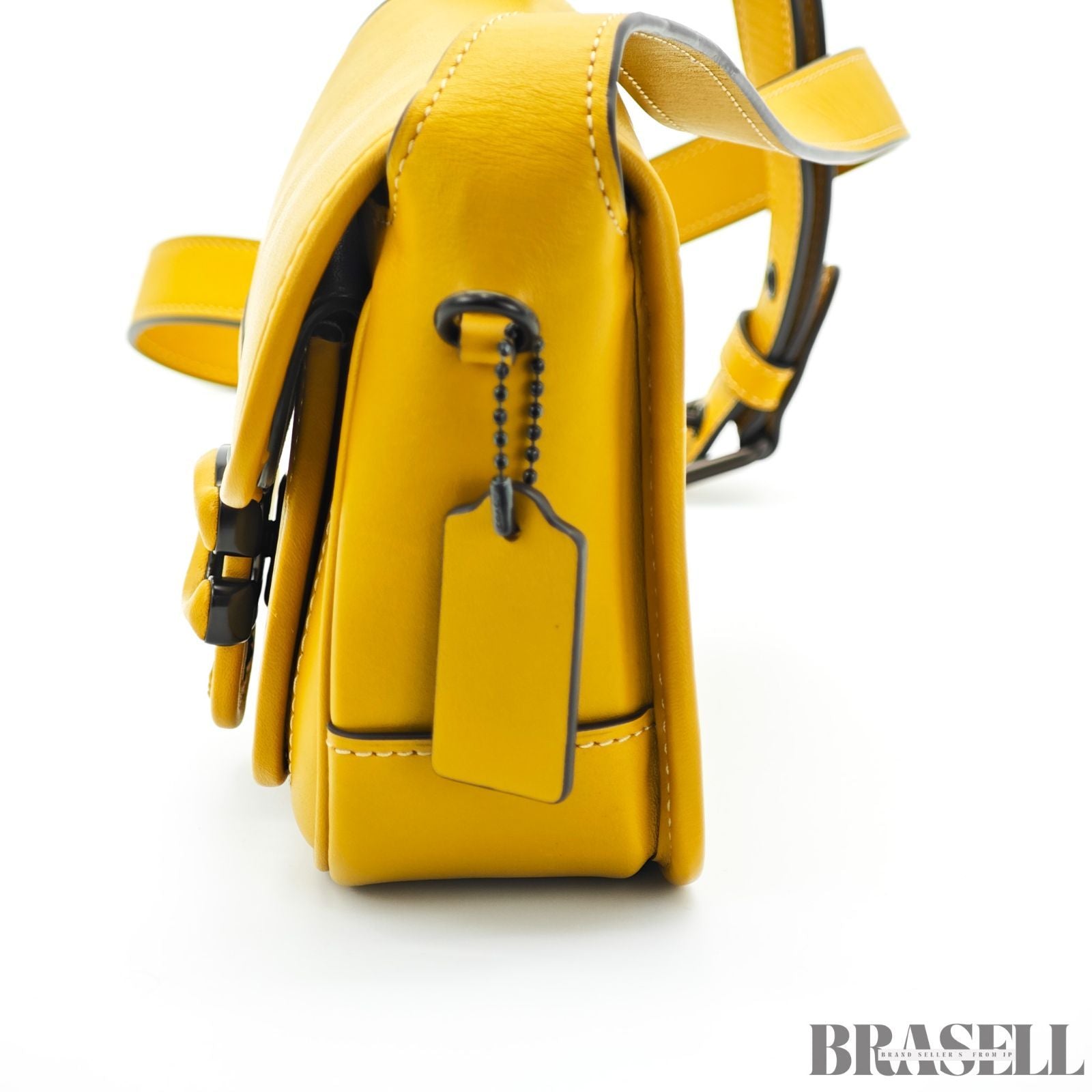 COACH コーチ タビー メッセンジャー バッグ ショルダーバッグ フラップ コンパクト イエロー レディース