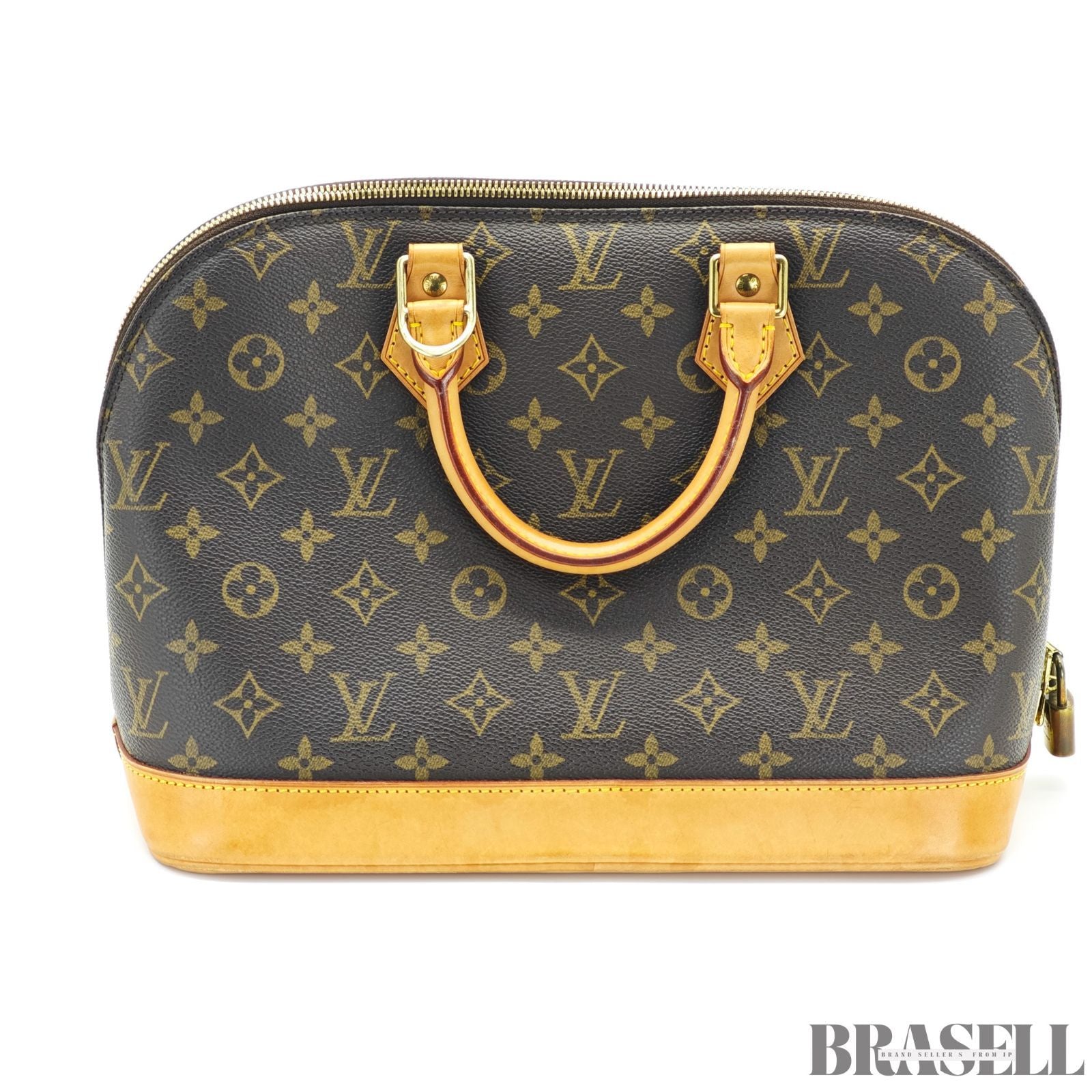 LOUIS VUITTON ルイヴィトン モノグラム アルマPM M53151 バッグ ハンドバッグ ブラウン レディース パドロック