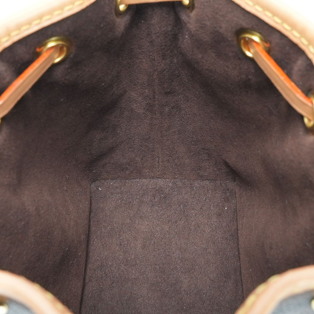 LOUIS VUITTON ナノノエ モノグラム M81266 バッグ ハンドバッグ ショルダーバッグ バケツバッグ 2way ブラウン レディース メンズ 箱 ショルダーストラップ 保存袋