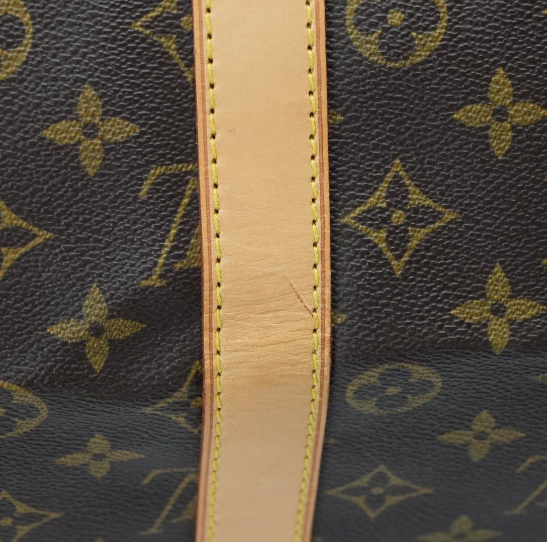 LOUIS VUITTON ルイ・ヴィトン キーポル55 M41416 ボストンバッグ 旅行 大容量 ブラウン レディース メンズ ショルダーストラップ パドロック