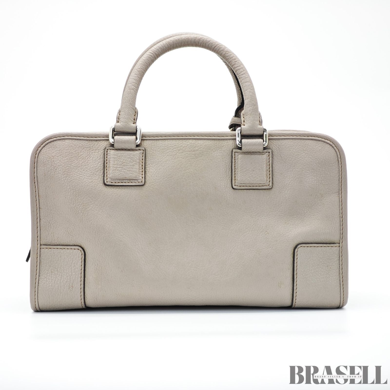 LOEWE ロエベ  アマソナ28  バッグ ハンドバッグ グレージュ シルバー金具 レディース 保存袋