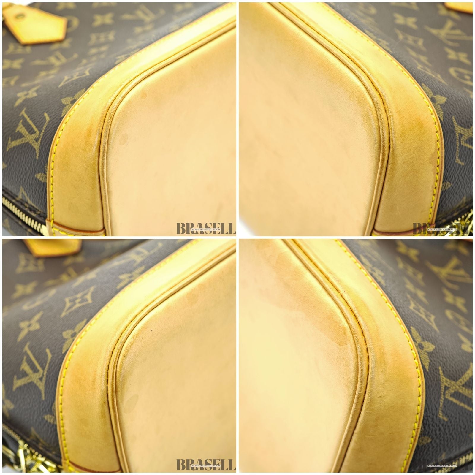 LOUIS VUITTON ルイヴィトン モノグラム アルマPM M53151 バッグ ハンドバッグ ブラウン レディース パドロック