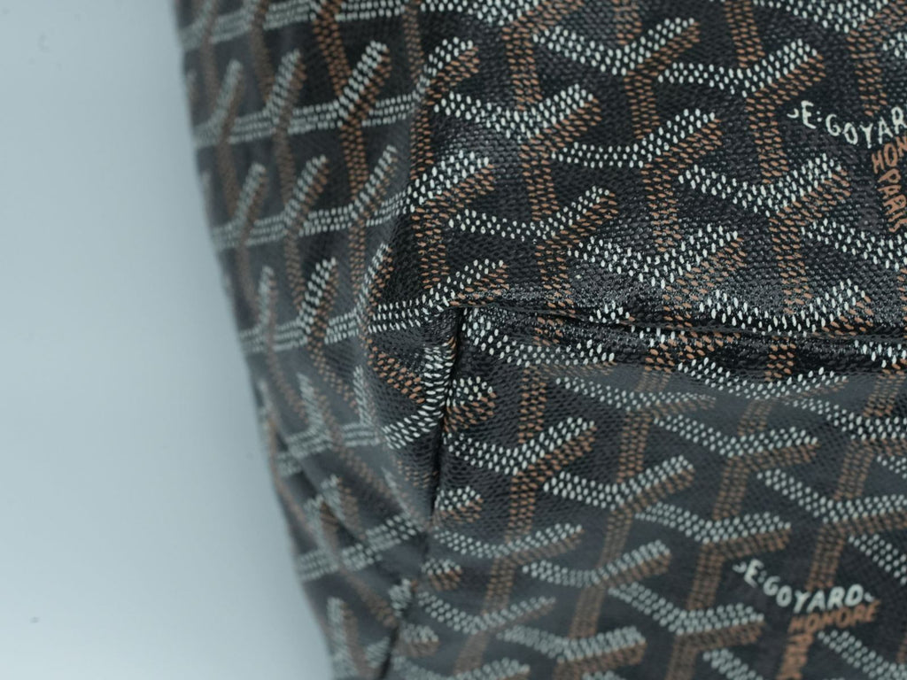 【Sランク・正規品】GOYARD ゴヤール サンルイPM トートバッグ ブラック×ブラウン 保存袋・ポーチ付 A4収納可 美品 St. Louis レディース メンズ ショルダーバッグ ハンドバッグ マザーズバッグ