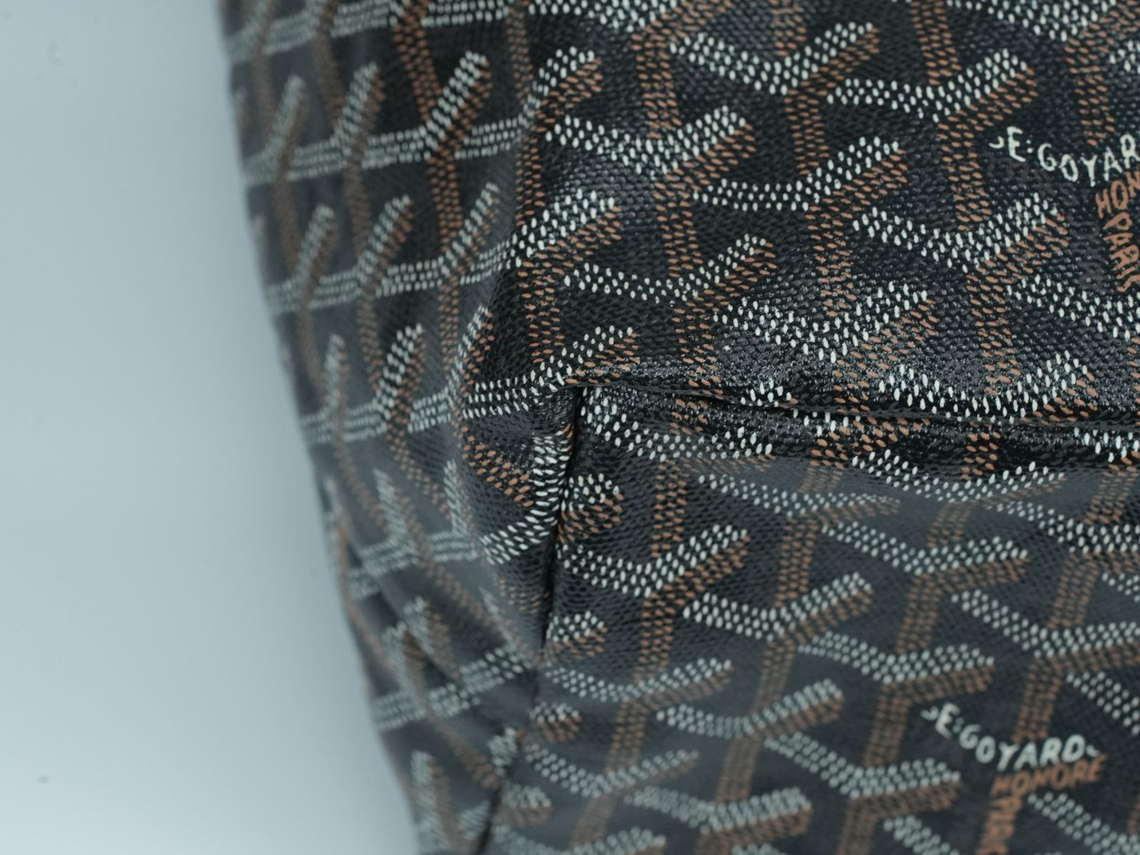 【Sランク・正規品】GOYARD ゴヤール サンルイPM トートバッグ ブラック×ブラウン 保存袋・ポーチ付 A4収納可 美品 St. Louis レディース メンズ ショルダーバッグ ハンドバッグ マザーズバッグ