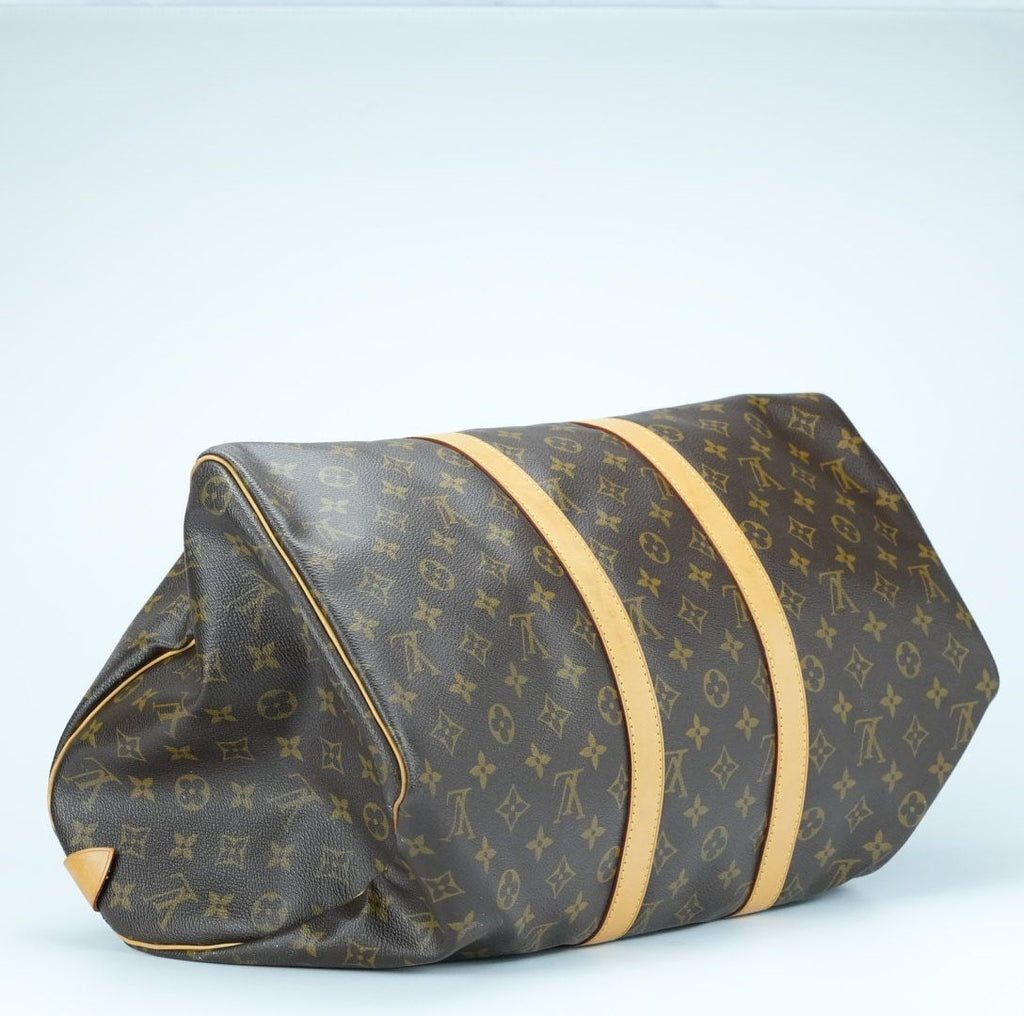 LOUIS VUITTON ルイ・ヴィトン キーポル45 M41428 ボストンバッグ 旅行 大容量 ブラウン レディース メンズ 保存袋 パドロック 鍵