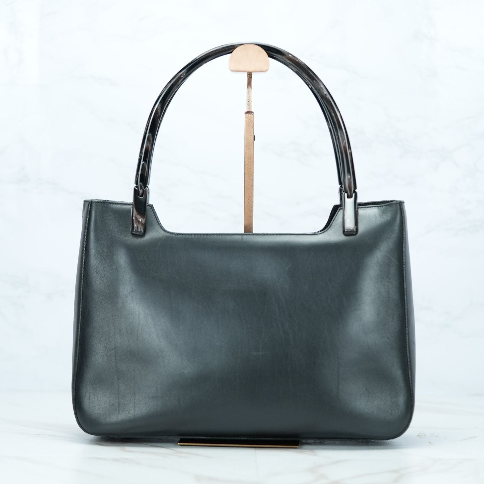 PRADA ヴィッテロ VITELLO CORINO NERO ハンドバッグ BR1277 バッグ トートバッグ ブラック トートバッグ レディース メンズ 保存袋 ギャランティーカード