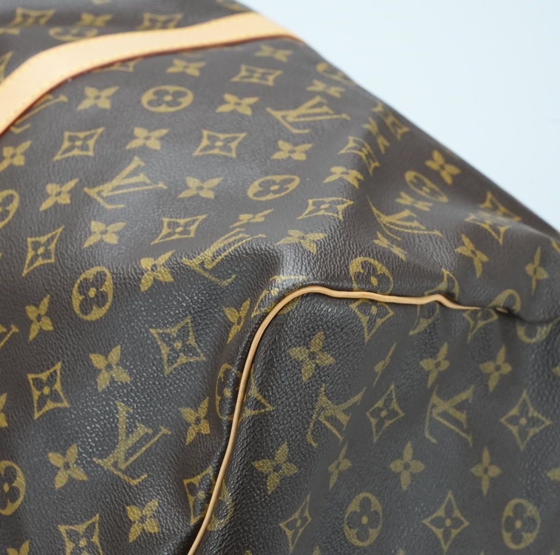 LOUIS VUITTON ルイ・ヴィトン キーポル55 M41416 ボストンバッグ 旅行 大容量 ブラウン レディース メンズ ショルダーストラップ パドロック
