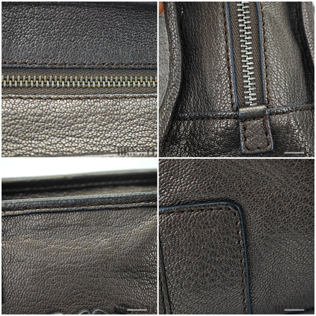 LOEWE ロエベ アマソナ 23 バッグ ハンドバッグ 横長 ガンメタ レディース メンズ