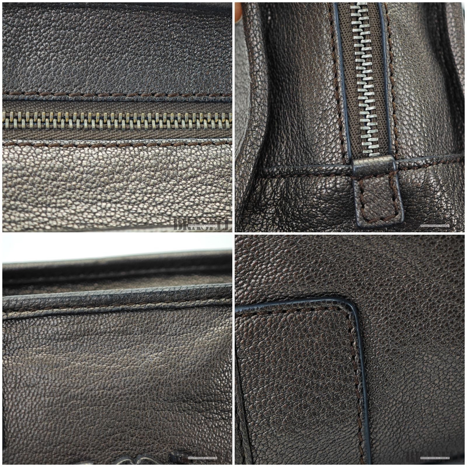 LOEWE ロエベ アマソナ 23 バッグ ハンドバッグ 横長 ガンメタ レディース メンズ