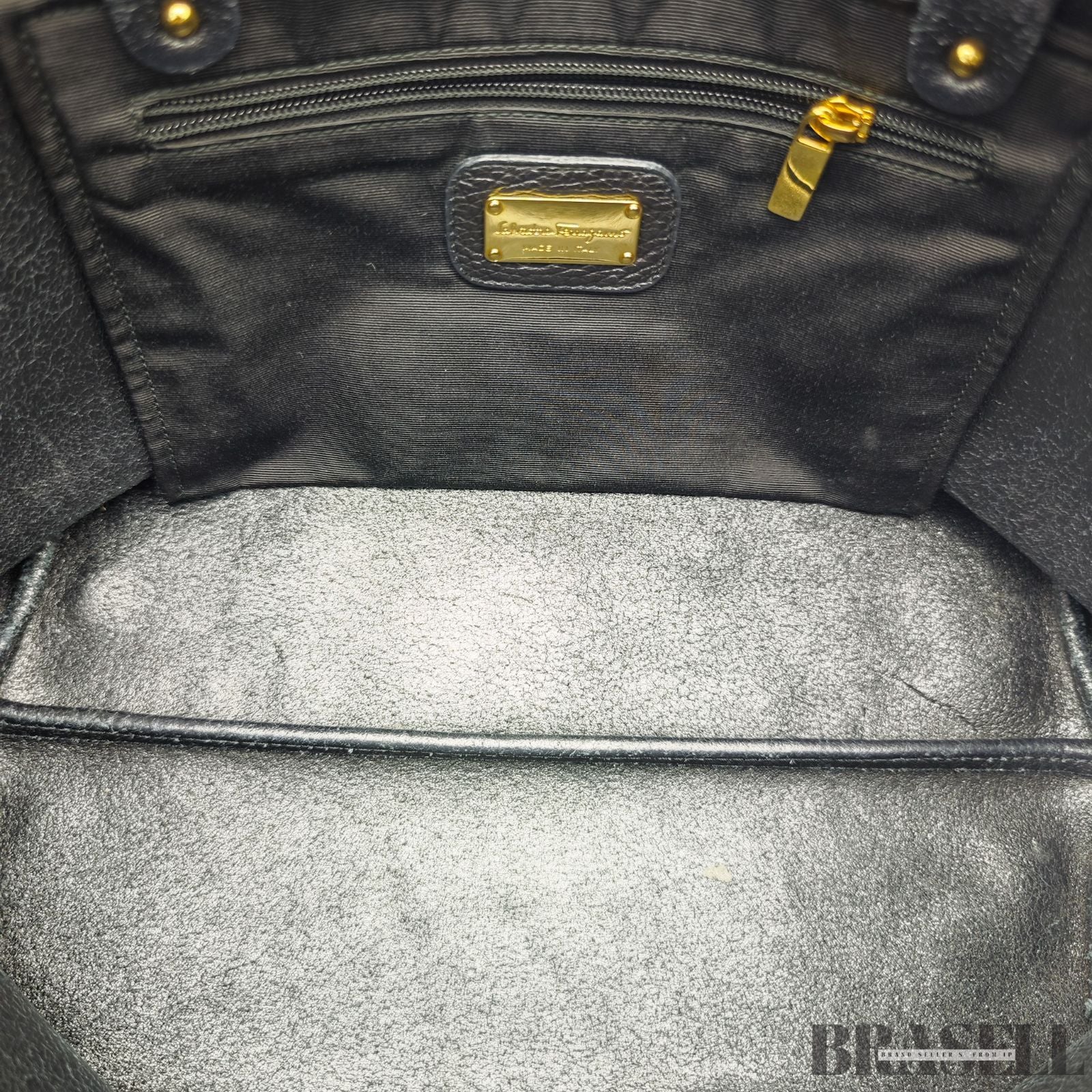 Ferragamo フェラガモ ガンチーニ トートバッグ バッグ ブラック 黒 レディース 保存袋