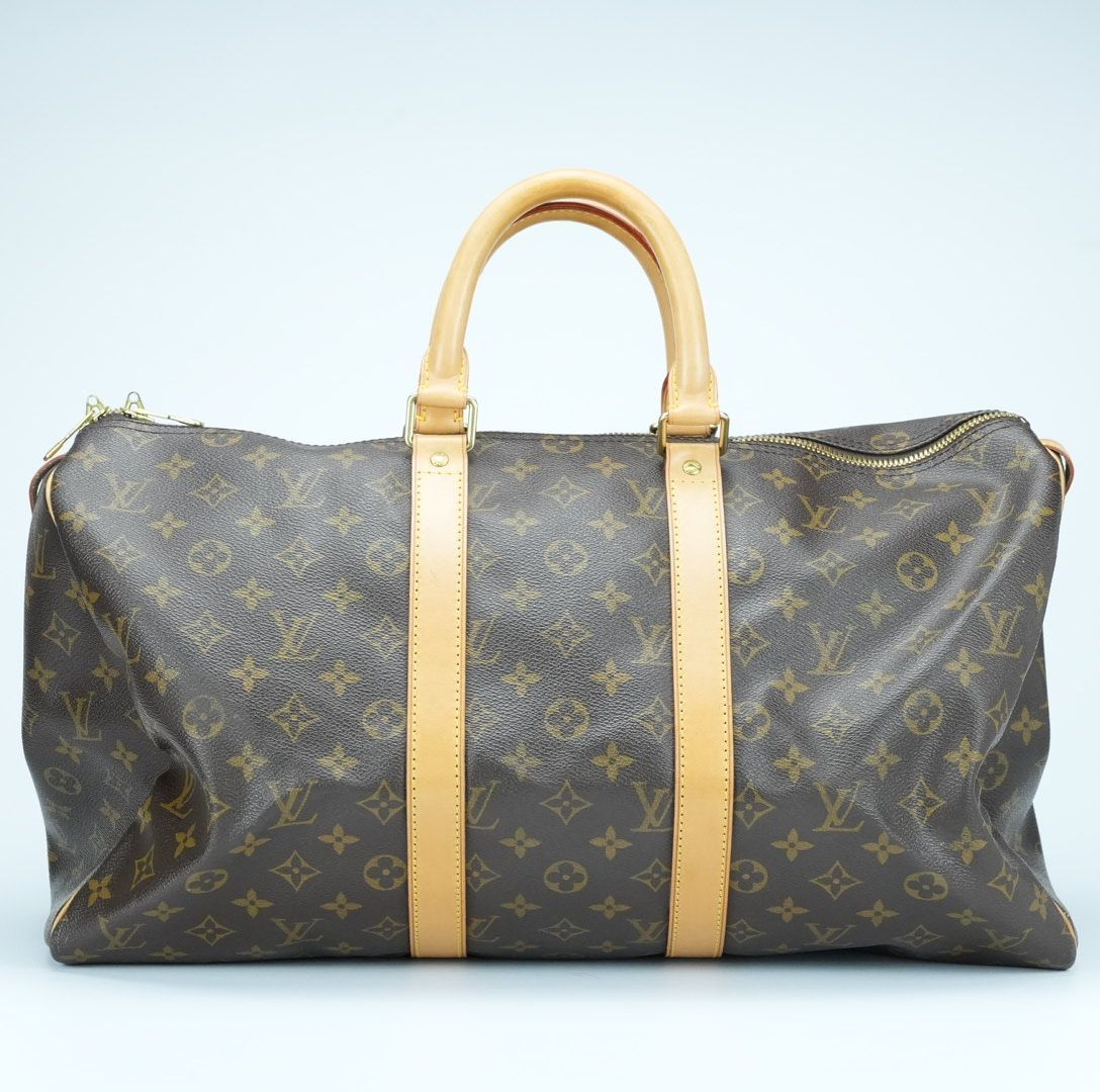 LOUIS VUITTON ルイ・ヴィトン キーポル45 M41428 ボストンバッグ 旅行 大容量 ブラウン レディース メンズ 保存袋 パドロック 鍵