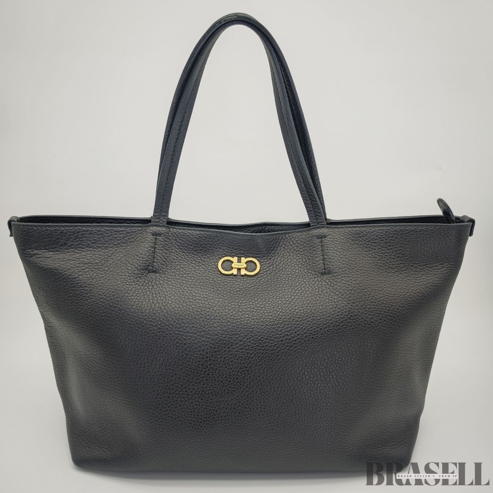 Ferragamo フェラガモ ガンチーニ トートバッグ バッグ ブラック 黒 レディース 保存袋