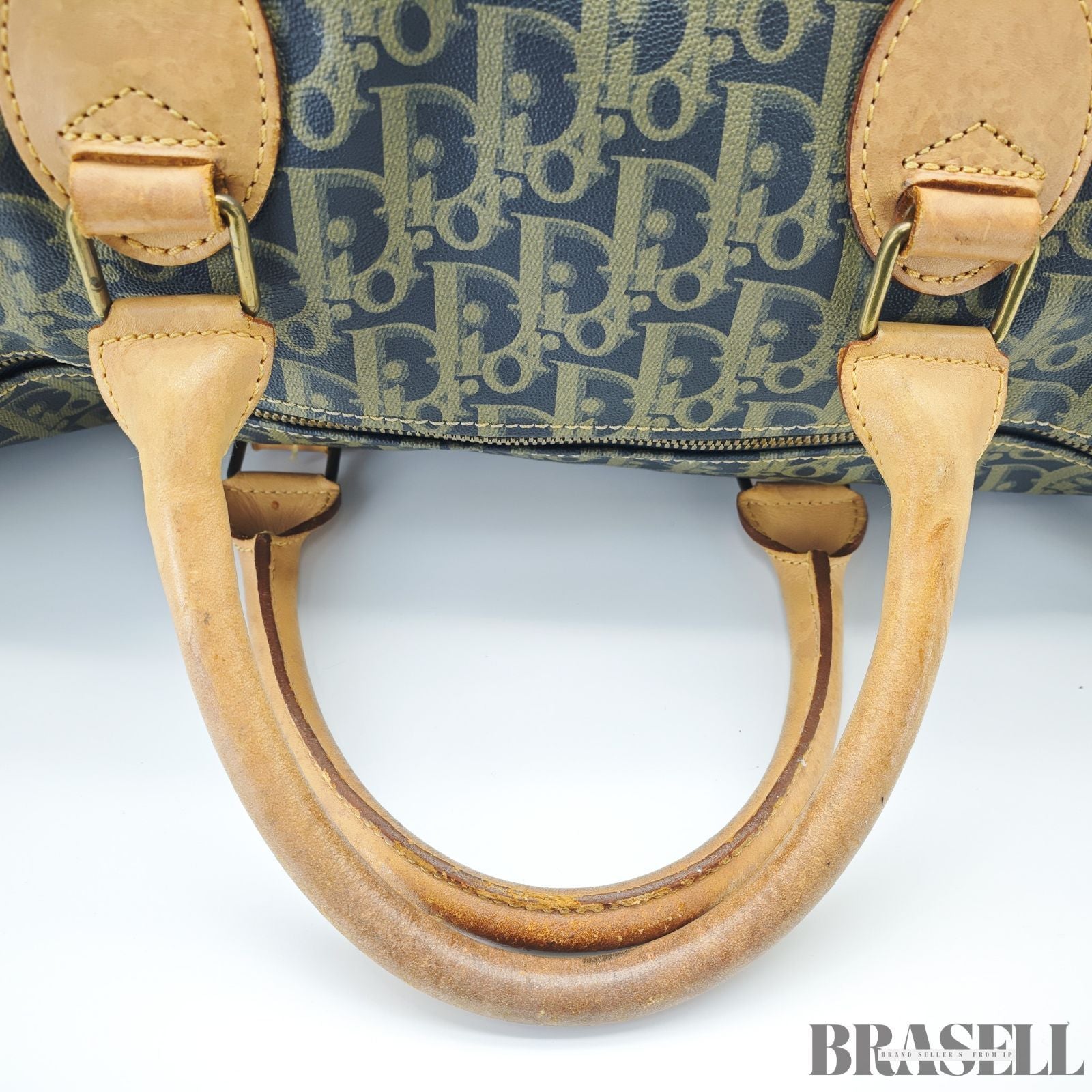 Dior ディオール トロッター ボストンバッグ カーキ 旅行用 トラベルバッグ レディース メンズ