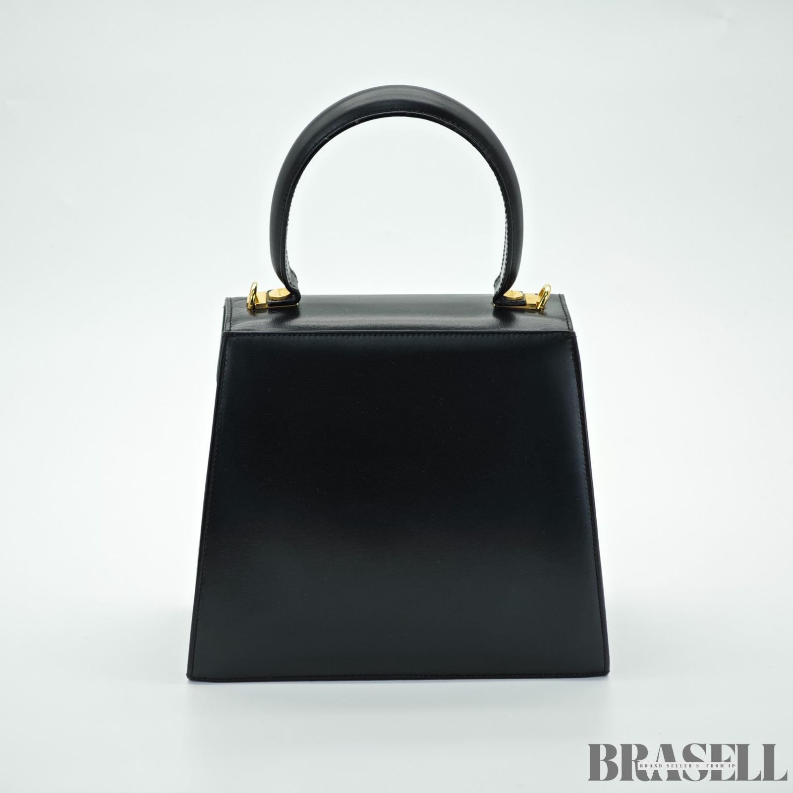 Salvatore Ferragamo サルヴァトーレフェラガモ ガンチーニ バッグ ハンドバッグ フラップ ブラック レディース 保存袋 ショルダーストラップ