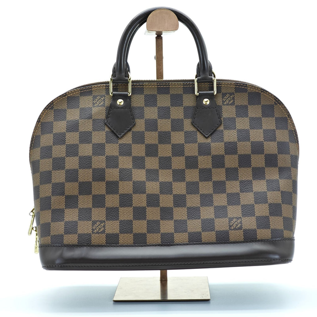 LOUIS VUITTON ルイ・ヴィトン ダミエ・エベヌ アルマ N51131 バッグ ハンドバッグ ブラウン レディース 保存袋  パドロック カデナ 南京錠 鍵