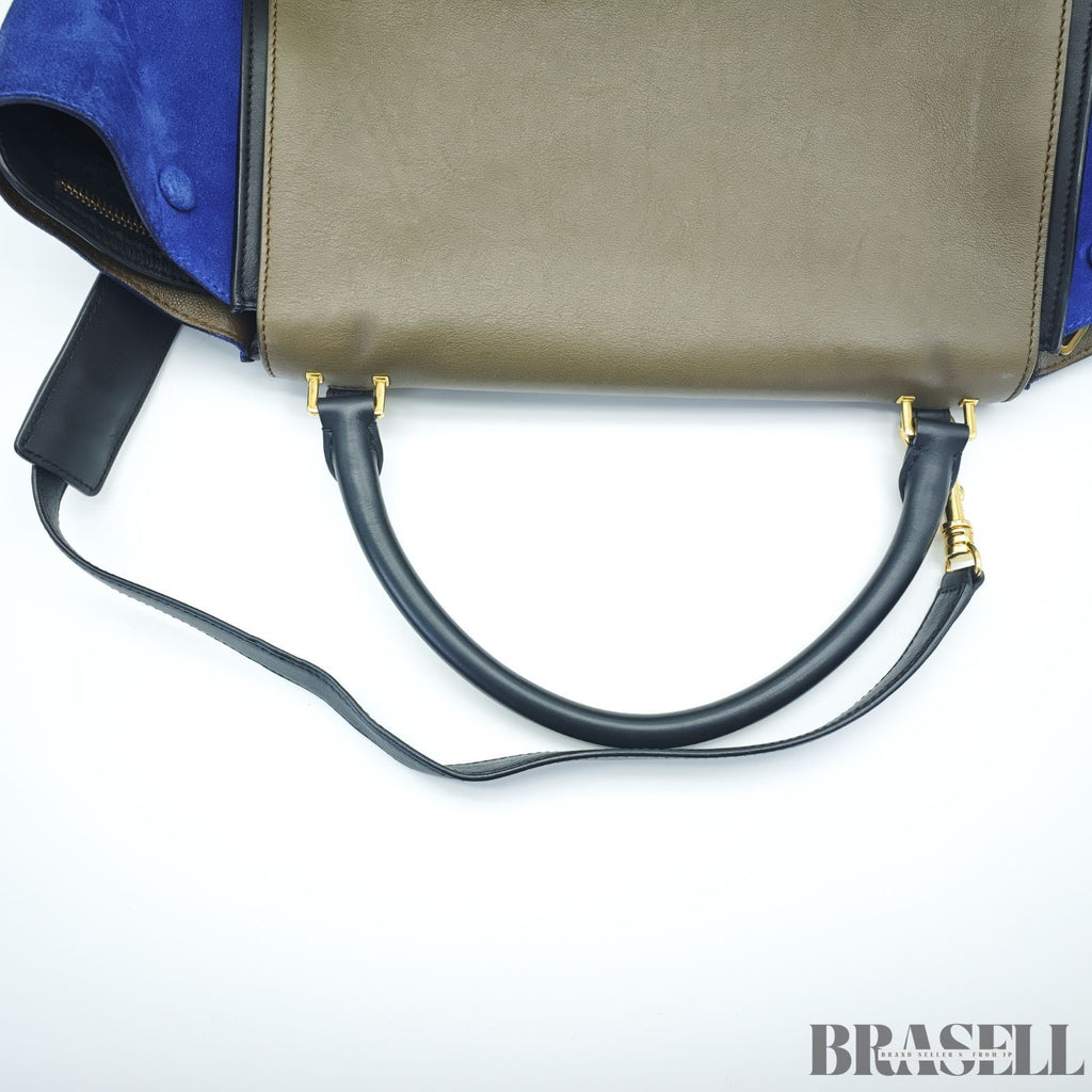 CELINE セリーヌ トラペーズ スモール 2WAYバッグ バッグ 2way フラップ ブラック レディース メンズ ショルダーストラップ