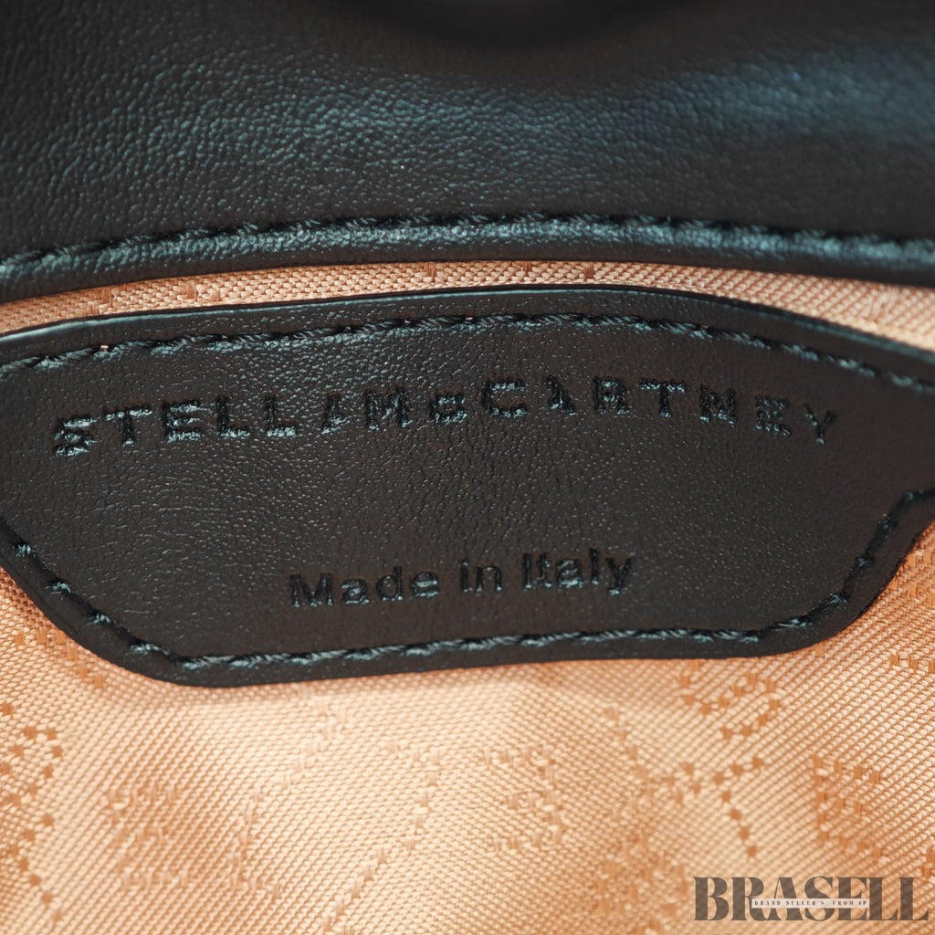 Stella McCartney ステラマッカートニー ファラベラ 371223WP0269 バッグ ハンドバッグ ショルダーバッグ 2way 型押し ゴールドチェーン ブラック レディース 保存袋