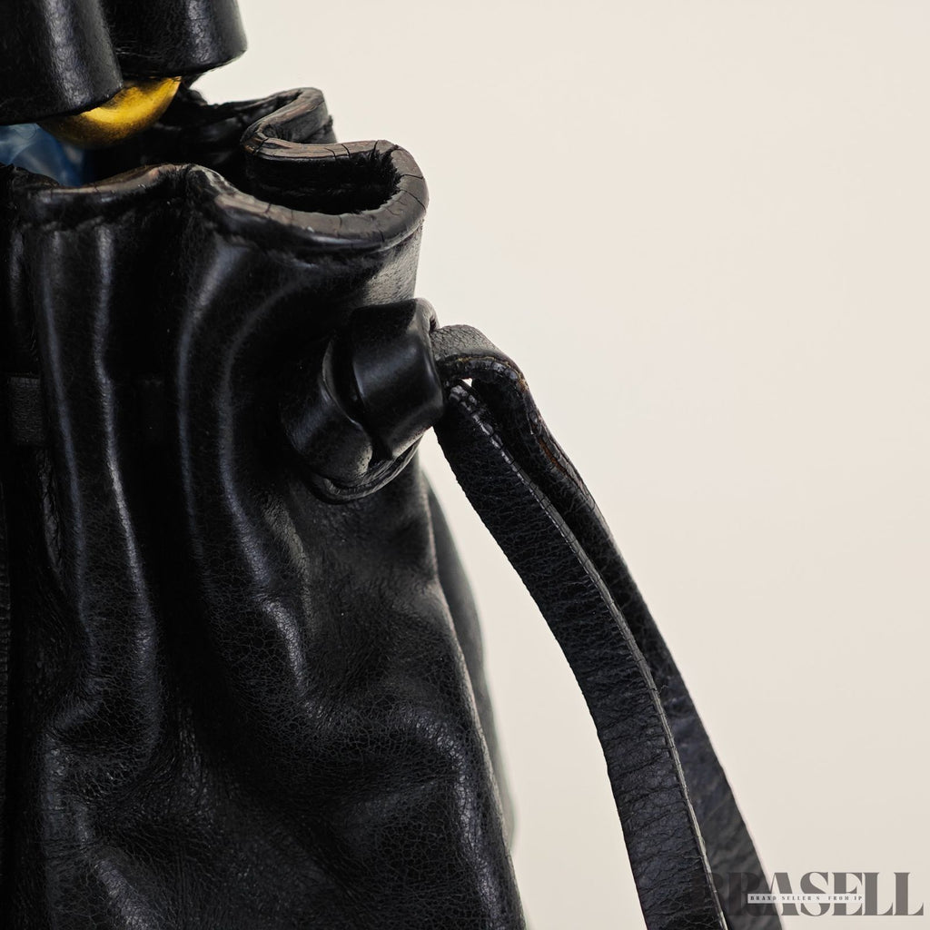 miu miu ミュウミュウ ギャザー ハンドバッグ RT0383 バッグ ショルダーバッグ 2way ブラック レディース ショルダーストラップ