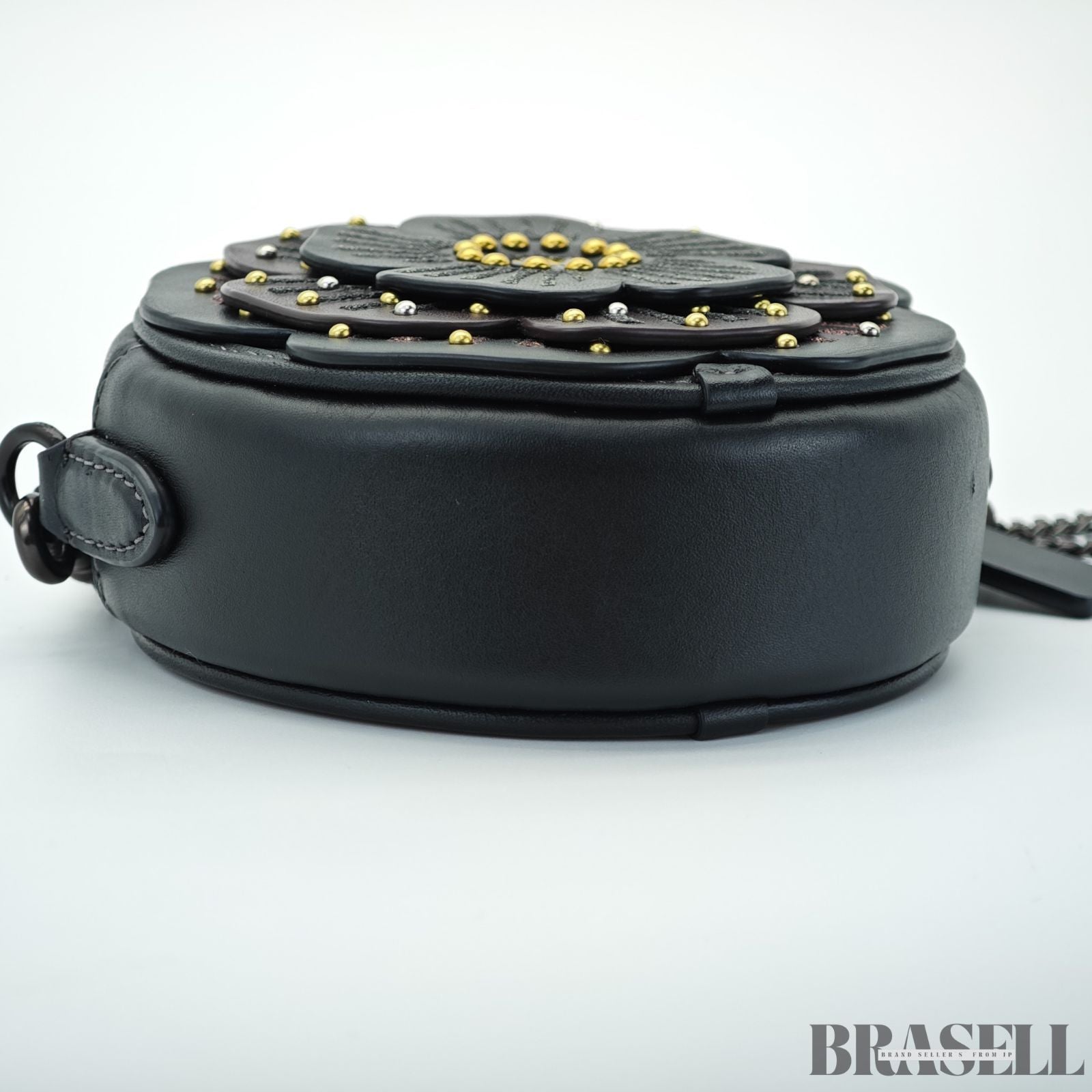 COACH コーチ ティーローズ クロスボディバッグ CE782 バッグ ショルダーバッグ 花 フラワー 円形 ラウンド ブラック レディースCOACH コーチ ティーローズ クロスボディバッグ CE782 バッグ ショルダーバッグ 花 フラワー 円形 ラウンド ブラック レディース
