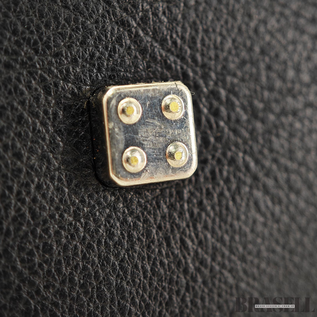 LOEWE ロエベ アマソナ36 バッグ ハンドバッグ 横長 ブラック シルバー金具 レディース メンズ